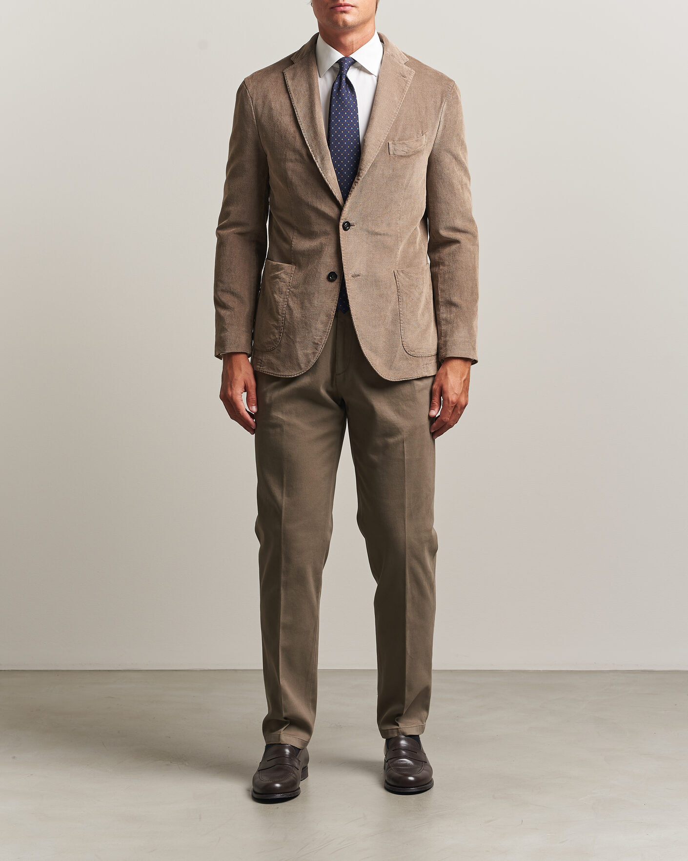 Homme | Blazers | Boglioli | K Jacket Corduroy Blazer Taupe
