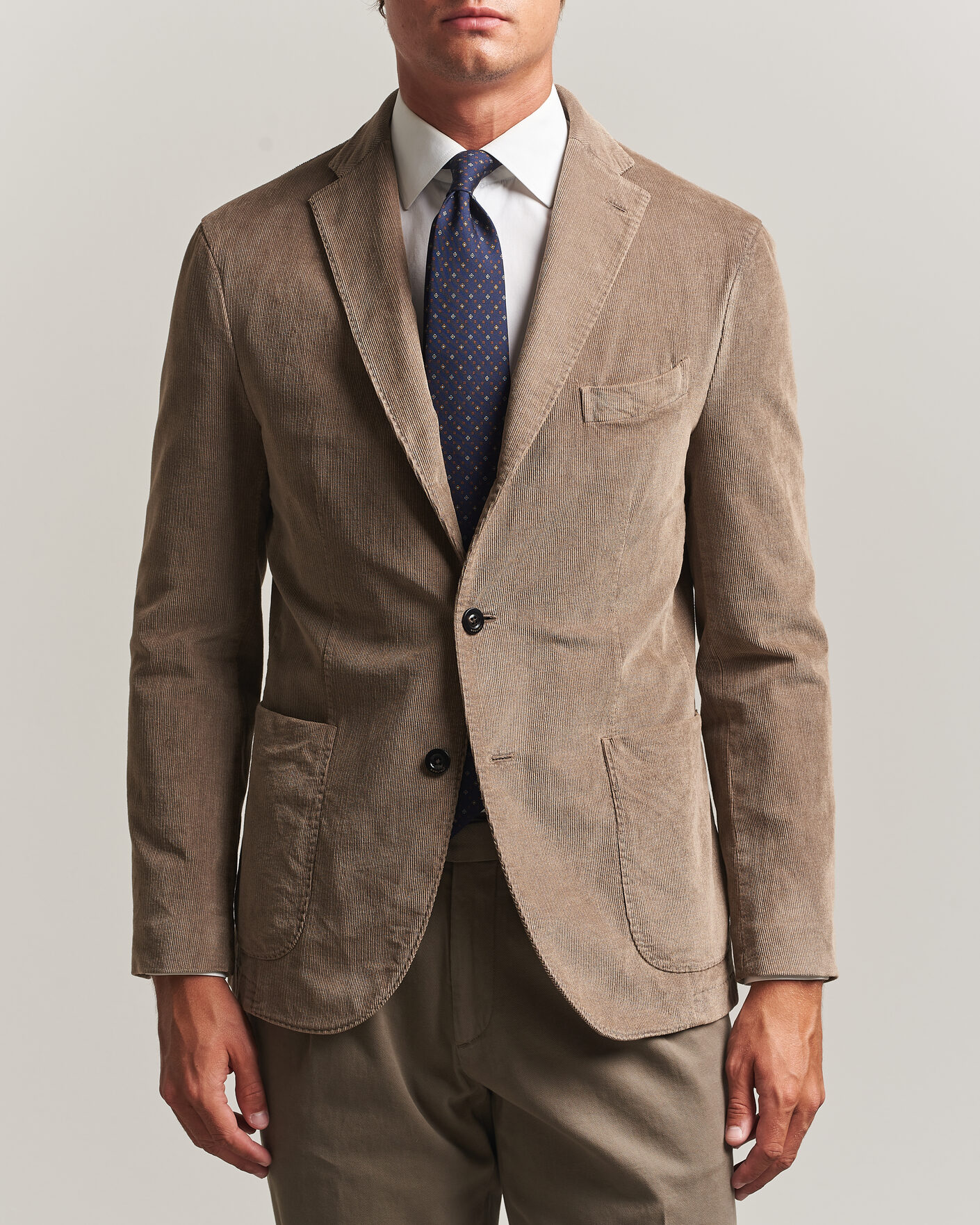 Homme | Blazers | Boglioli | K Jacket Corduroy Blazer Taupe