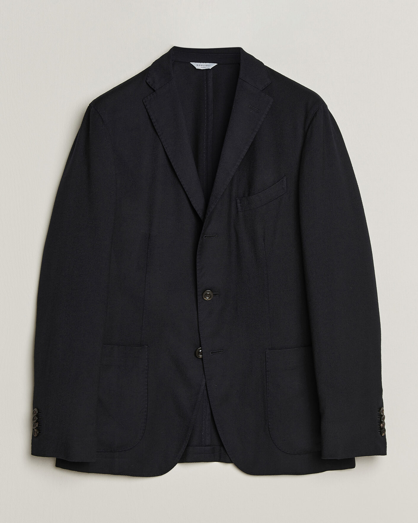 Homme | Blazers | Boglioli | K Jacket Soft Touch Flannel Blazer Navy