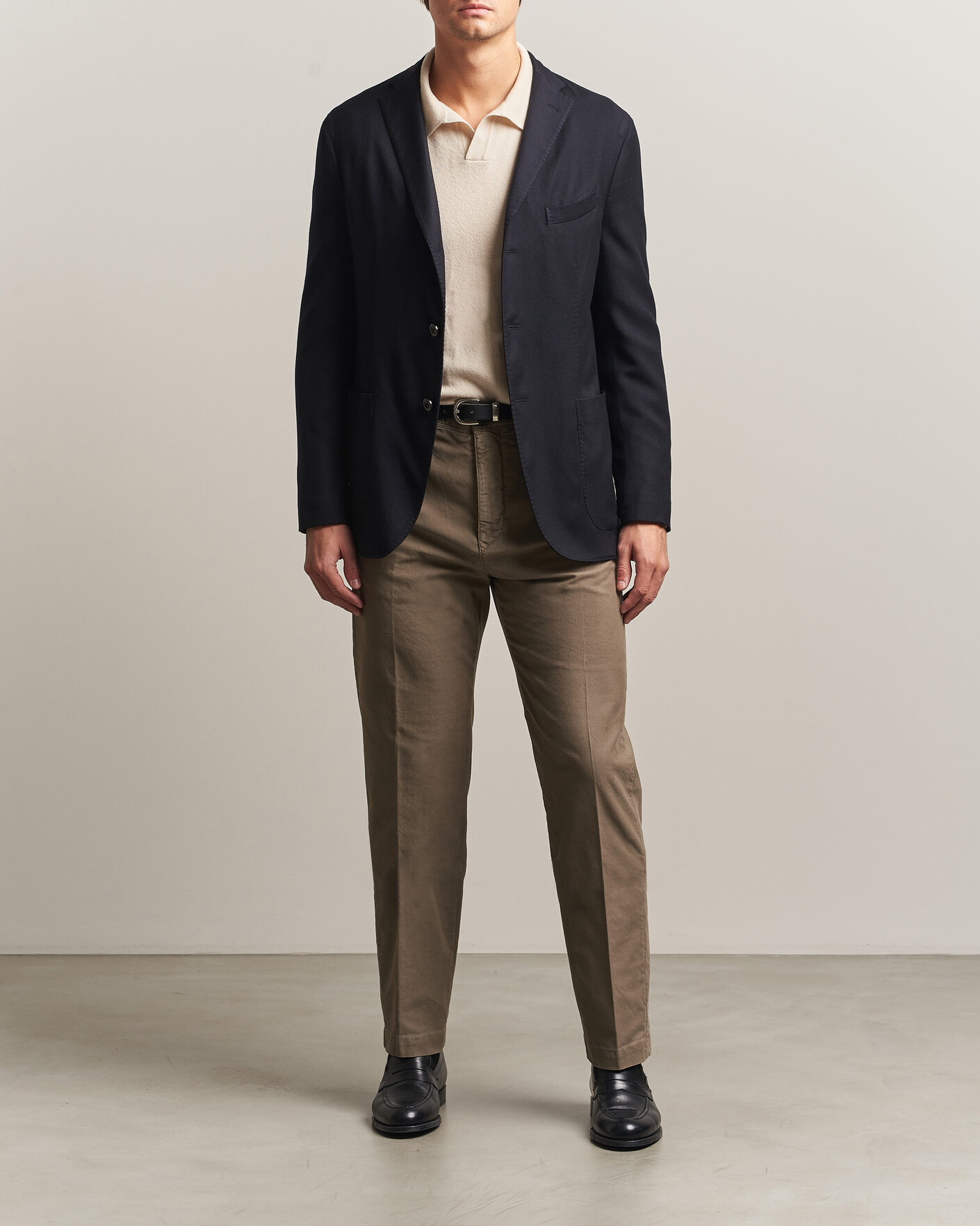 Homme | Blazers | Boglioli | K Jacket Soft Touch Flannel Blazer Navy