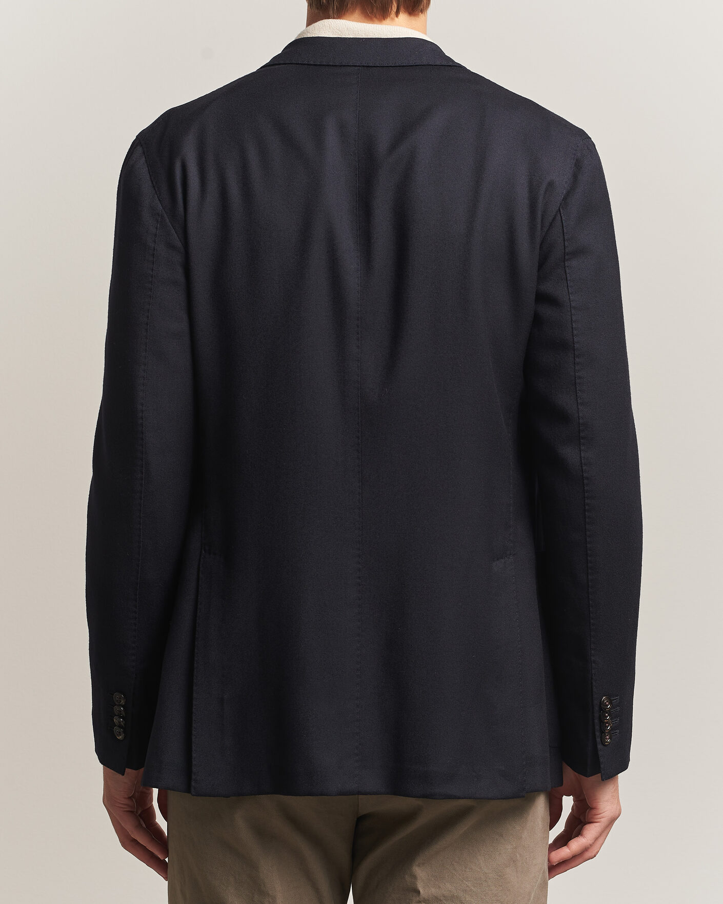 Homme | Blazers | Boglioli | K Jacket Soft Touch Flannel Blazer Navy
