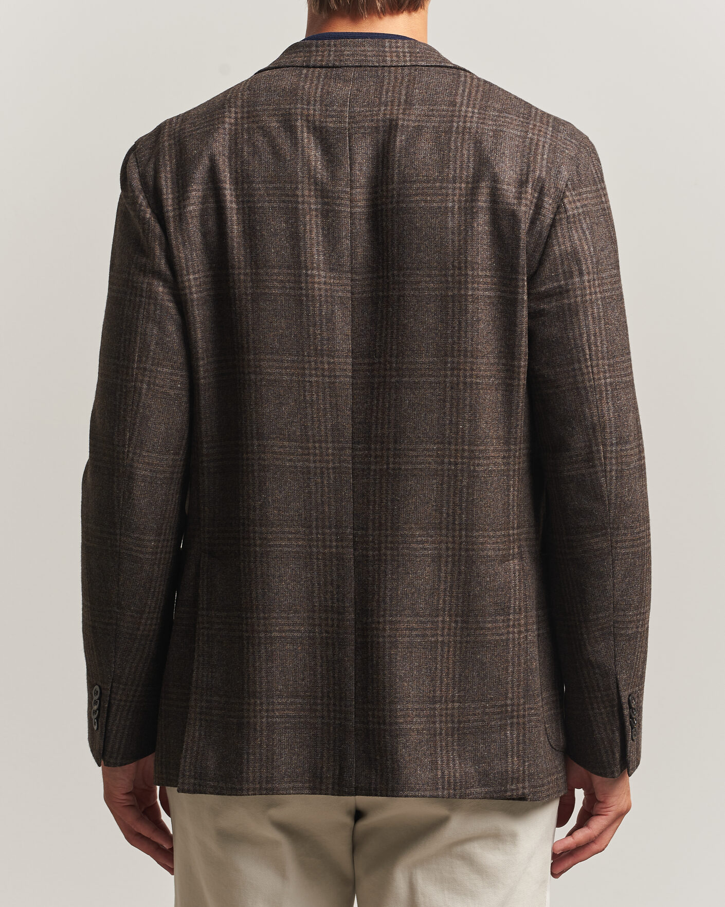 Homme | Blazers | Boglioli | K Jacket Wool Check Blazer Dark Brown