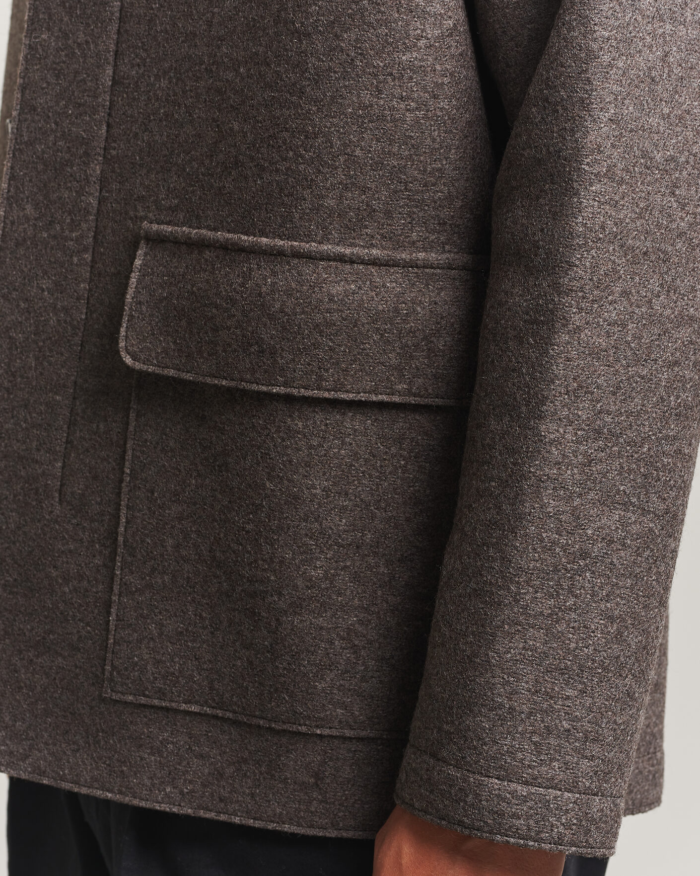 Homme | Manteaux Et Vestes | Harris Wharf London | Country Wool Jacket Brown/Grey