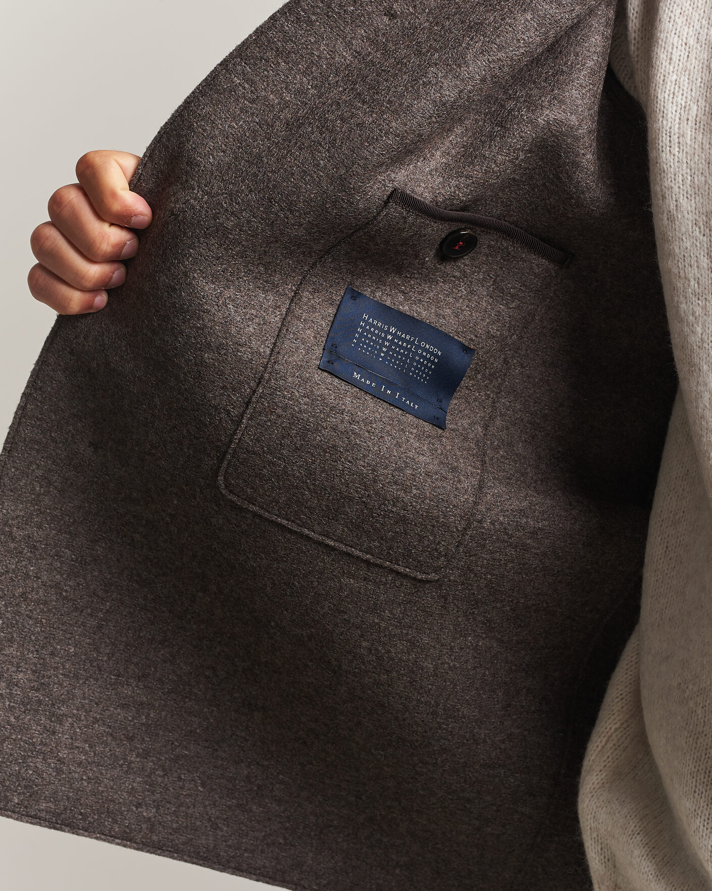 Homme | Manteaux Et Vestes | Harris Wharf London | Country Wool Jacket Brown/Grey