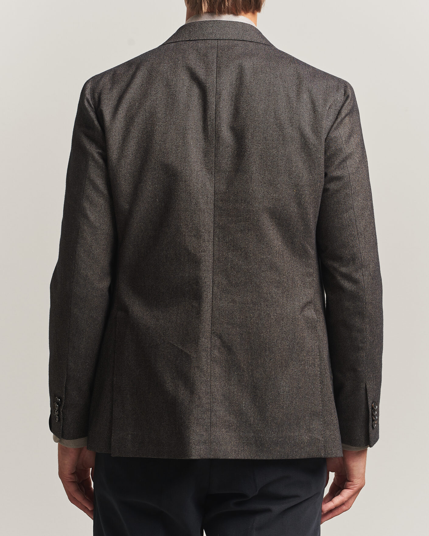 Homme | Blazers | Caruso | Aida Brushed Cotton Blazer Dark Brown