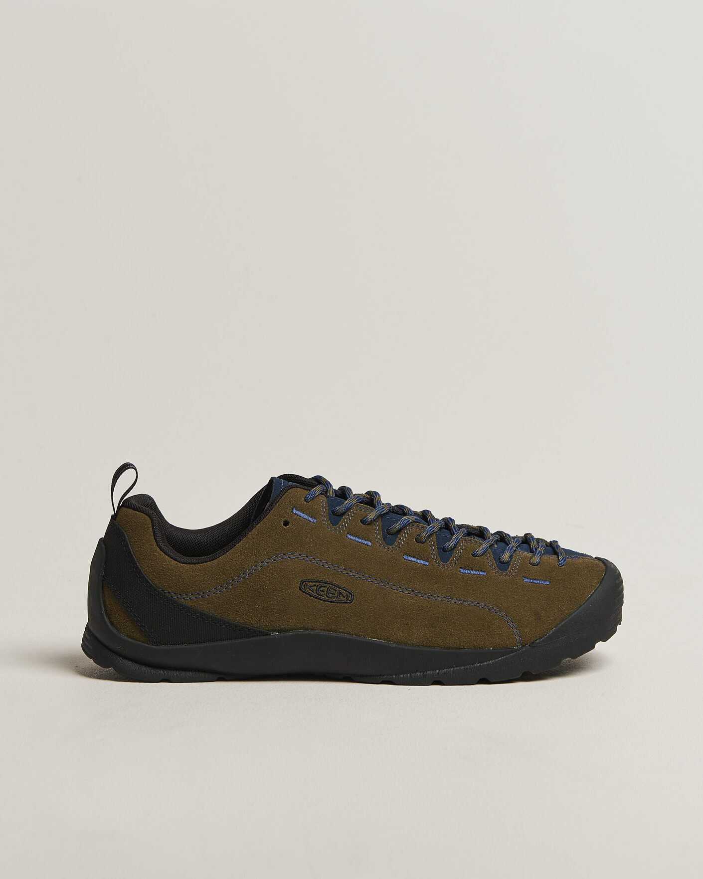 Homme | Chaussures de trail | KEEN | Jasper Suede Sneaker Dark Olive