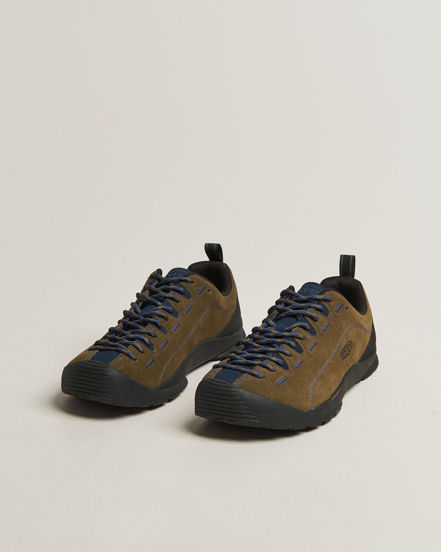 Homme | Chaussures de trail | KEEN | Jasper Suede Sneaker Dark Olive