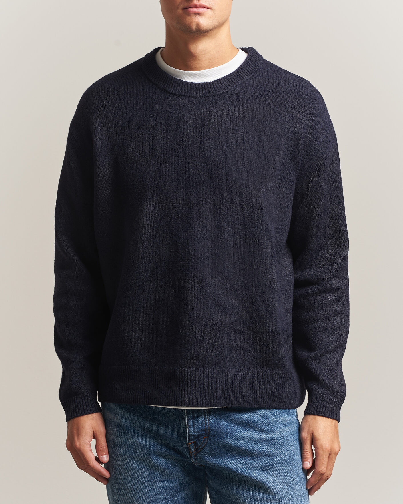 Homme | Pulls Et Tricots | KnowledgeCotton Apparel | Knitted Crewneck Night Sky