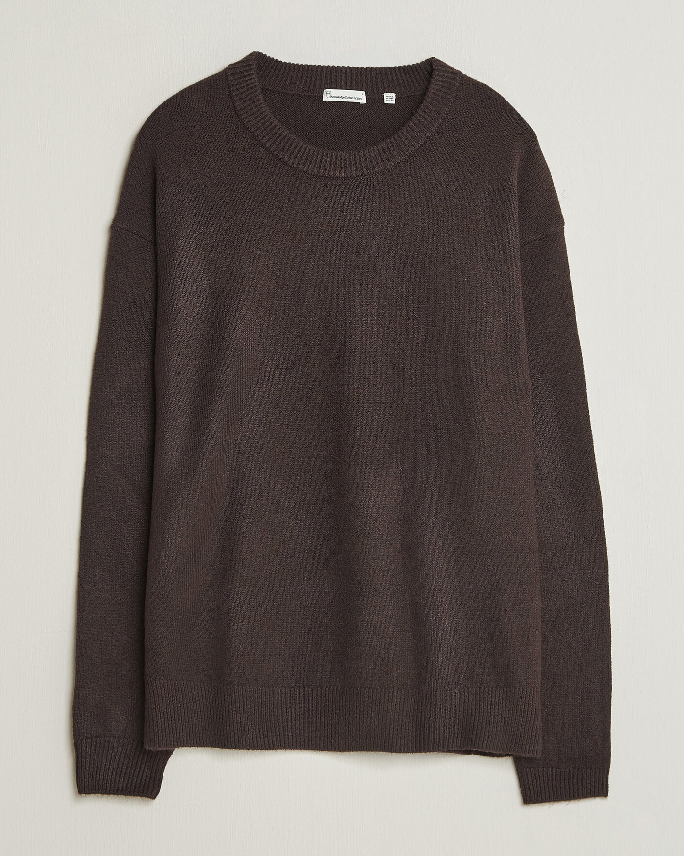 Homme | Pulls Et Tricots | KnowledgeCotton Apparel | Knitted Crewneck Chocolate Tort