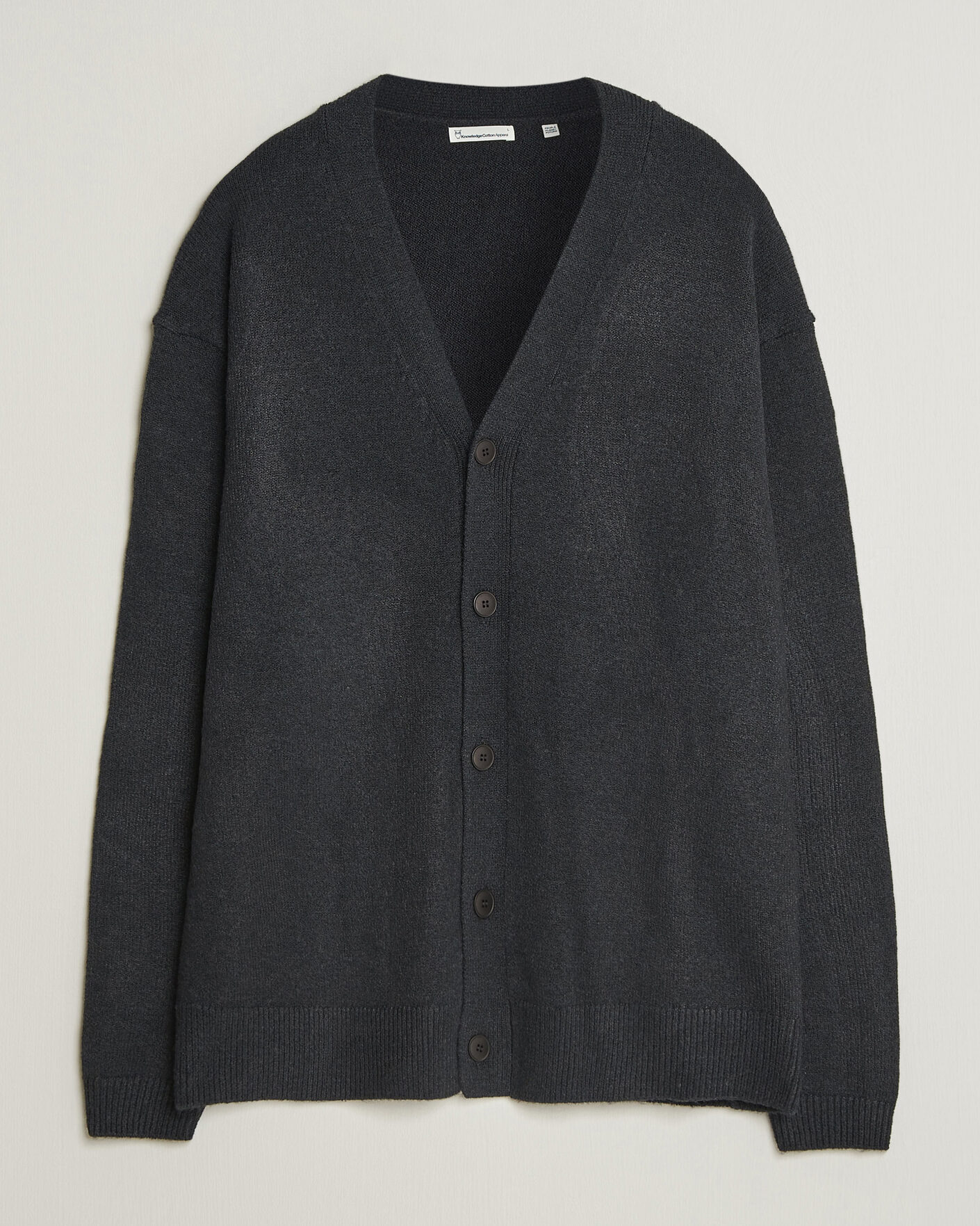 Homme | Pulls Et Tricots | KnowledgeCotton Apparel | Knitted Cardigan Black