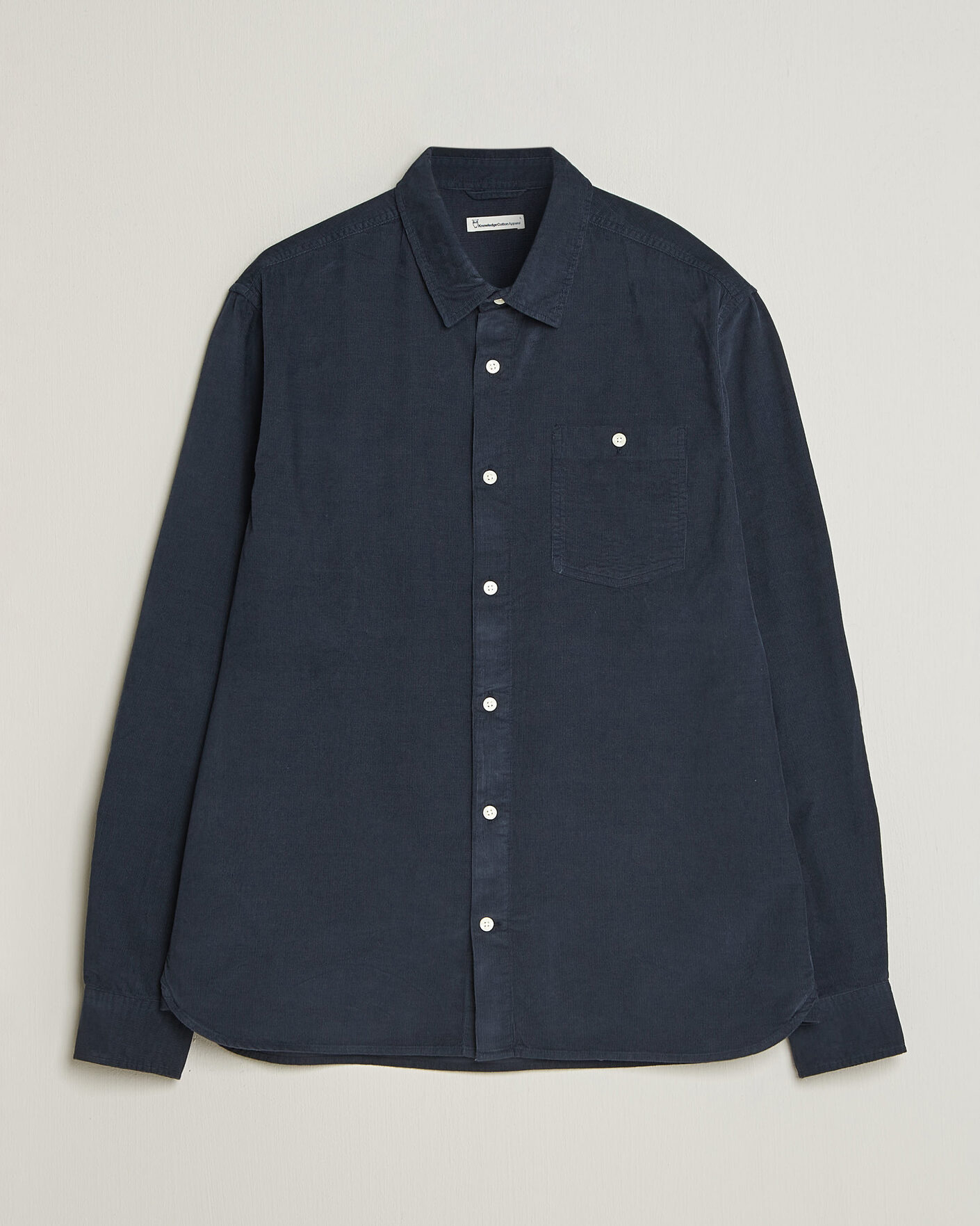 Homme | Chemises | KnowledgeCotton Apparel | Regular Fit Cord Shirt Night Sky