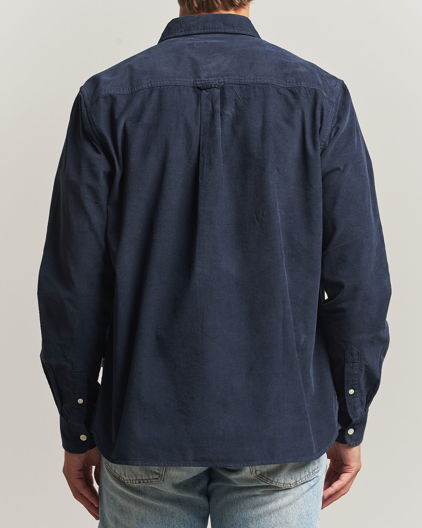 Homme | Chemises | KnowledgeCotton Apparel | Regular Fit Cord Shirt Night Sky