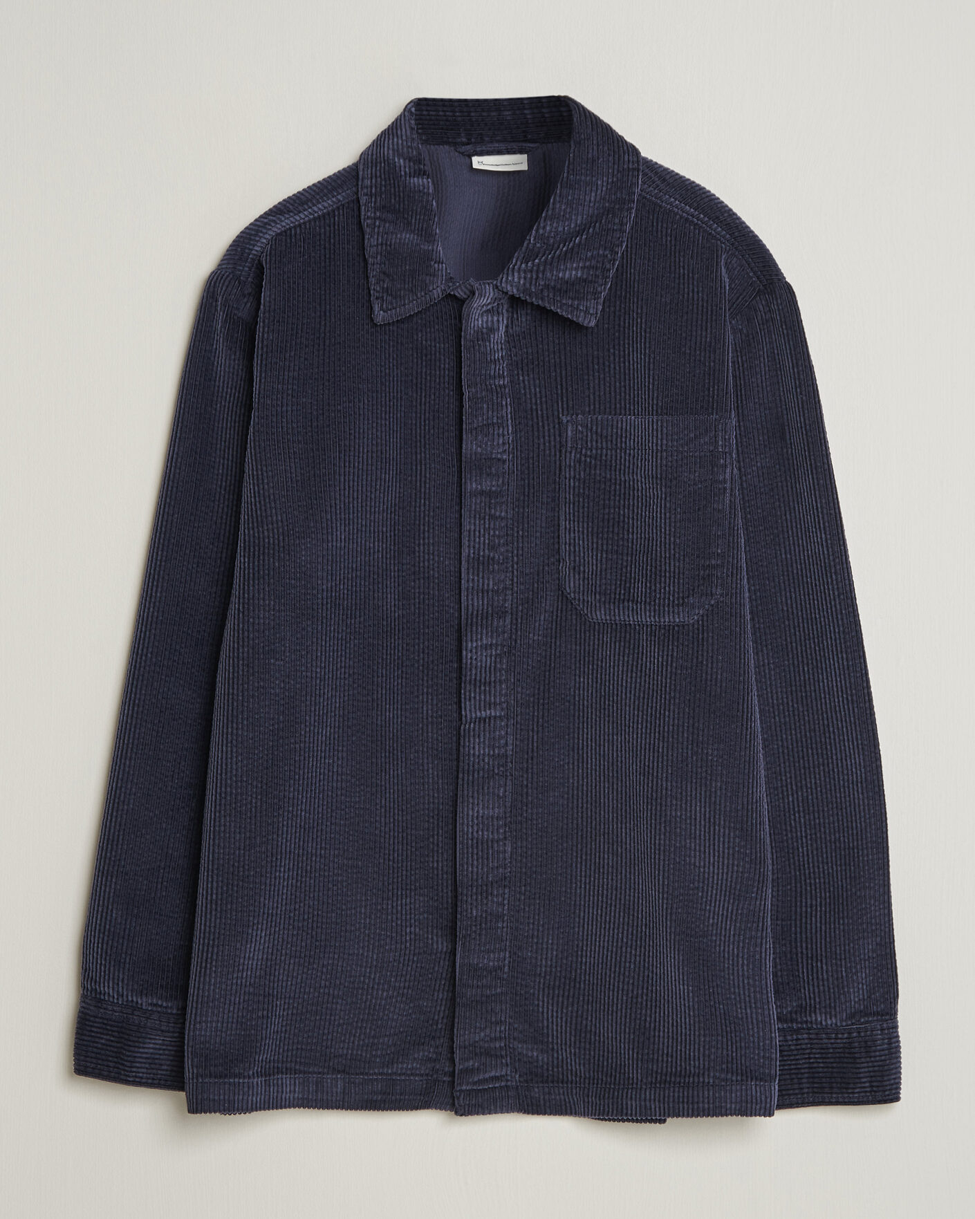 Homme | Chemises | KnowledgeCotton Apparel | Cotton Corduroy Overshirt Night Sky