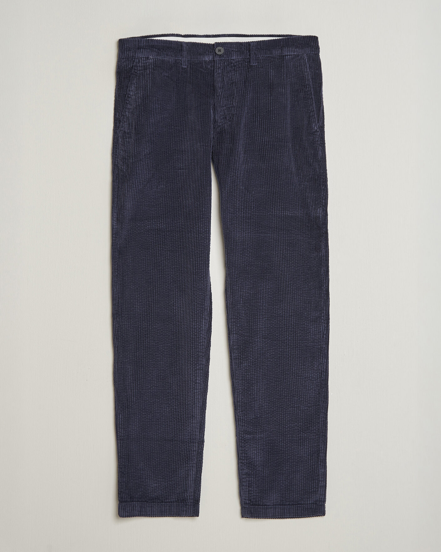 Homme | Pantalons | KnowledgeCotton Apparel | Chuck Regular Cord Trousers Night Sky
