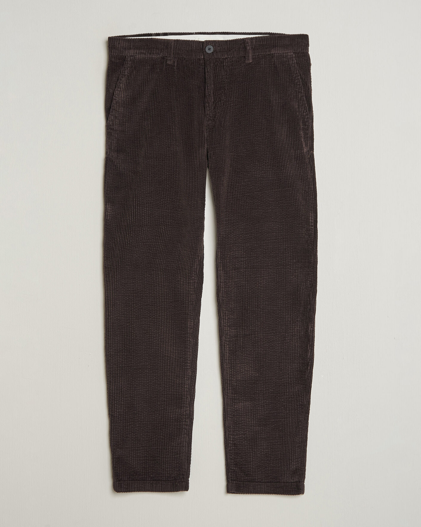 Homme | Pantalons | KnowledgeCotton Apparel | Chuck Regular Cord Trousers Chocolate