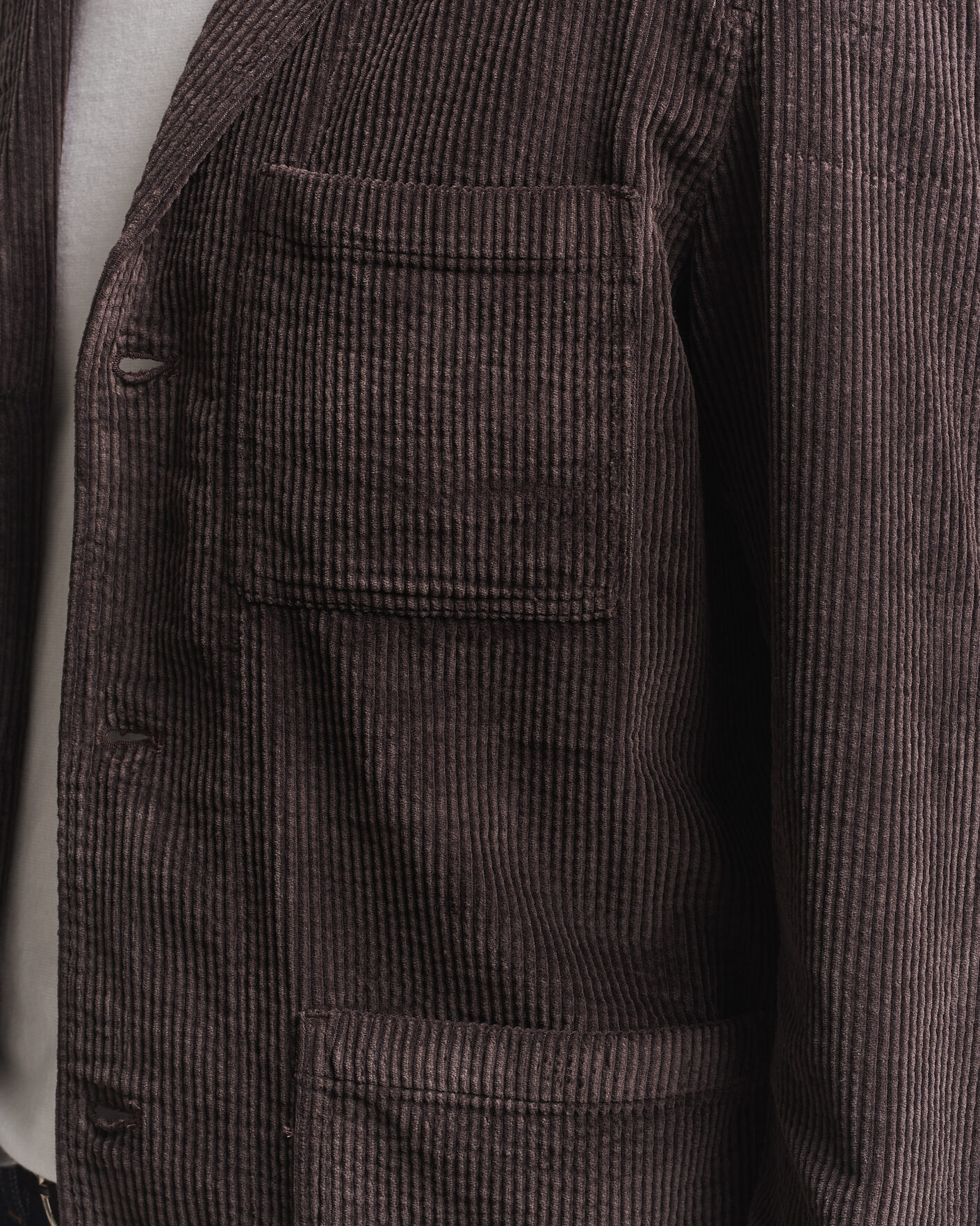 Homme | Blazers | KnowledgeCotton Apparel | Cotton Corduroy Blazer Chocolate