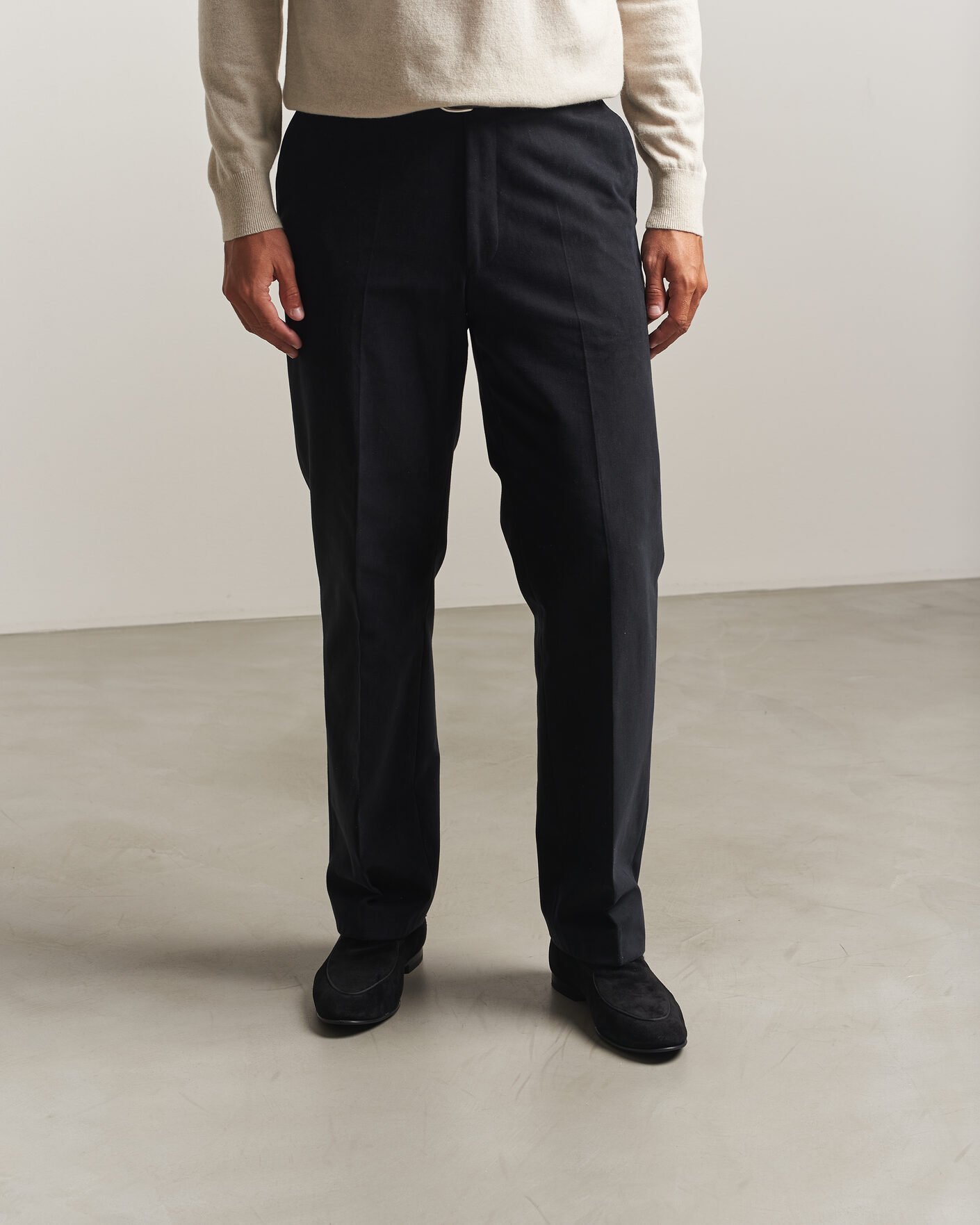 Homme | Loafers | Loake 1880 | Belgrave Black Suede Belgian Loafer Black