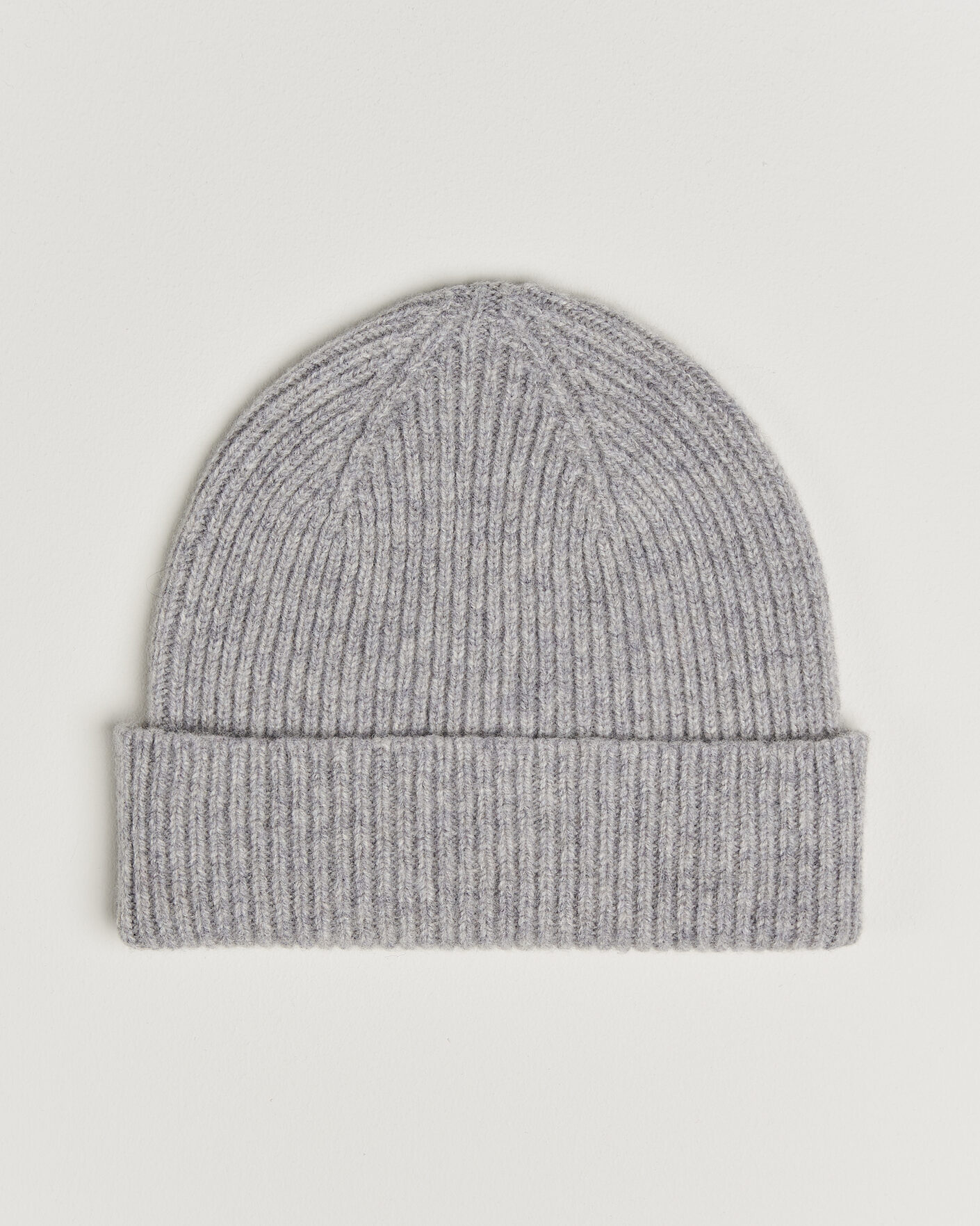 Homme | Bonnets | Robert Mackie | Clyde Lambswool Beanie Light Grey