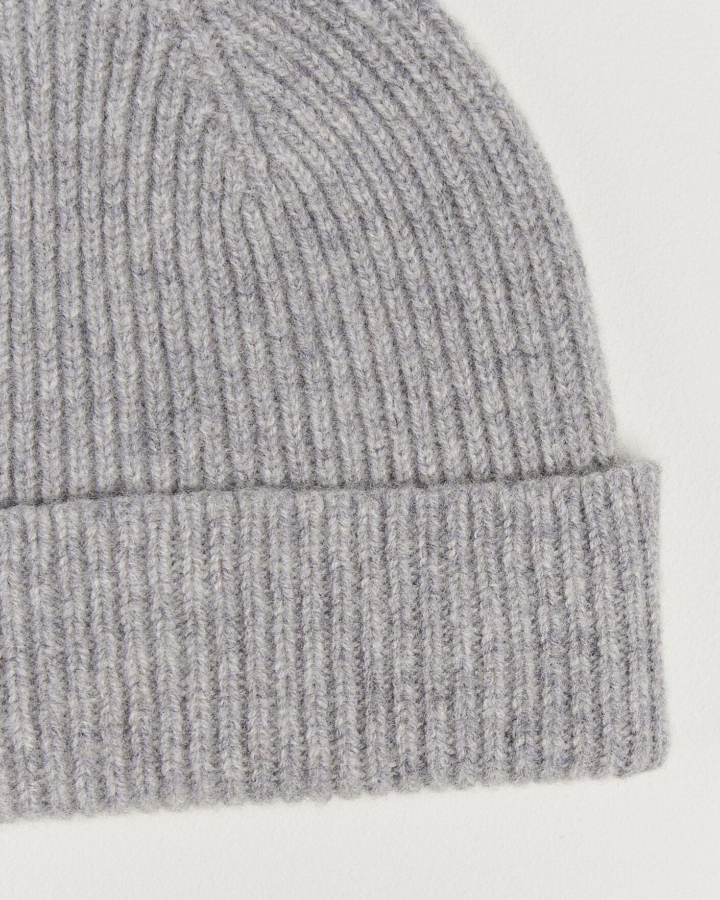 Homme | Bonnets | Robert Mackie | Clyde Lambswool Beanie Light Grey