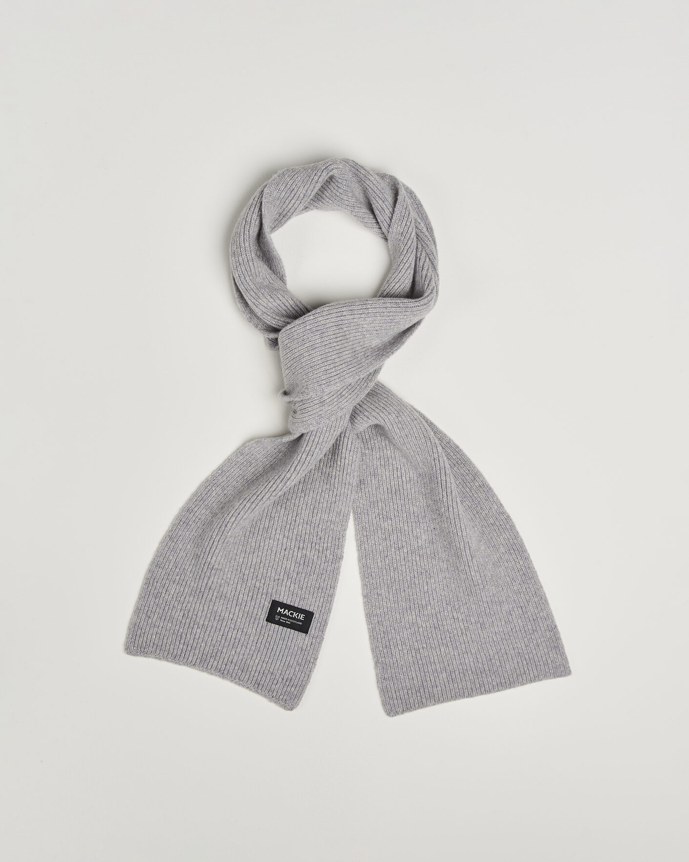 Homme | Écharpes | Robert Mackie | Clyde Lambswool Scarf Light Grey