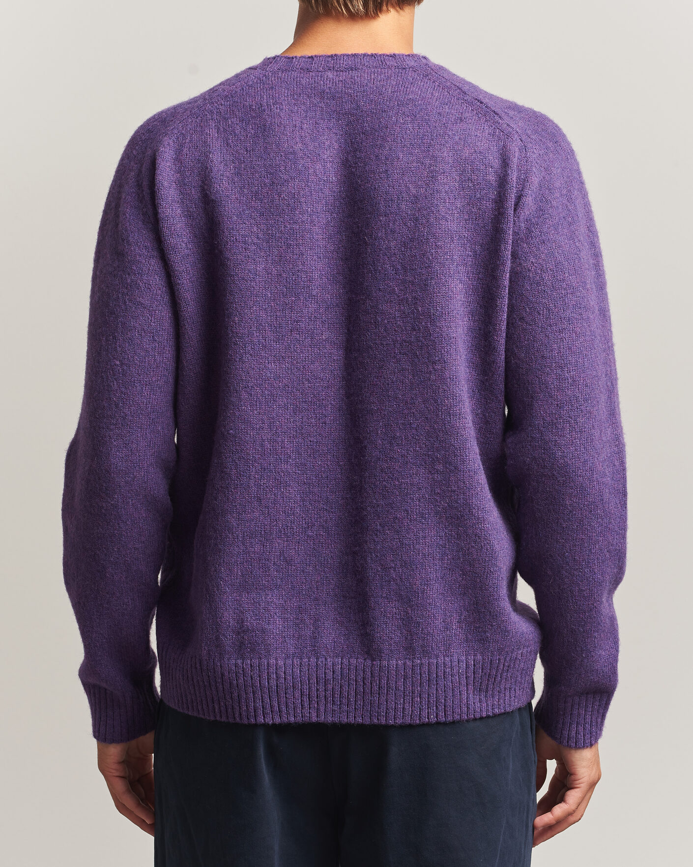 Homme | Pulls Et Tricots | Morgano | Brushed Wool Crewneck Purple