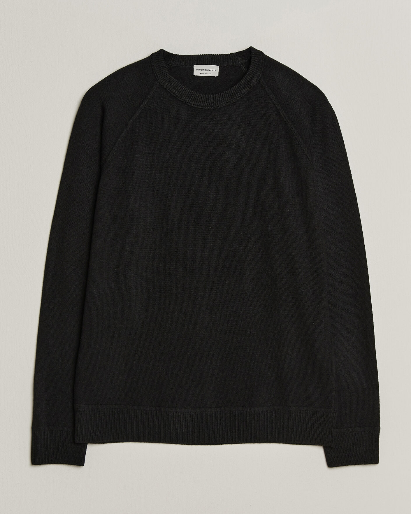Homme | Pulls Et Tricots | Morgano | Wool/Cashmere Raglan Crew Black