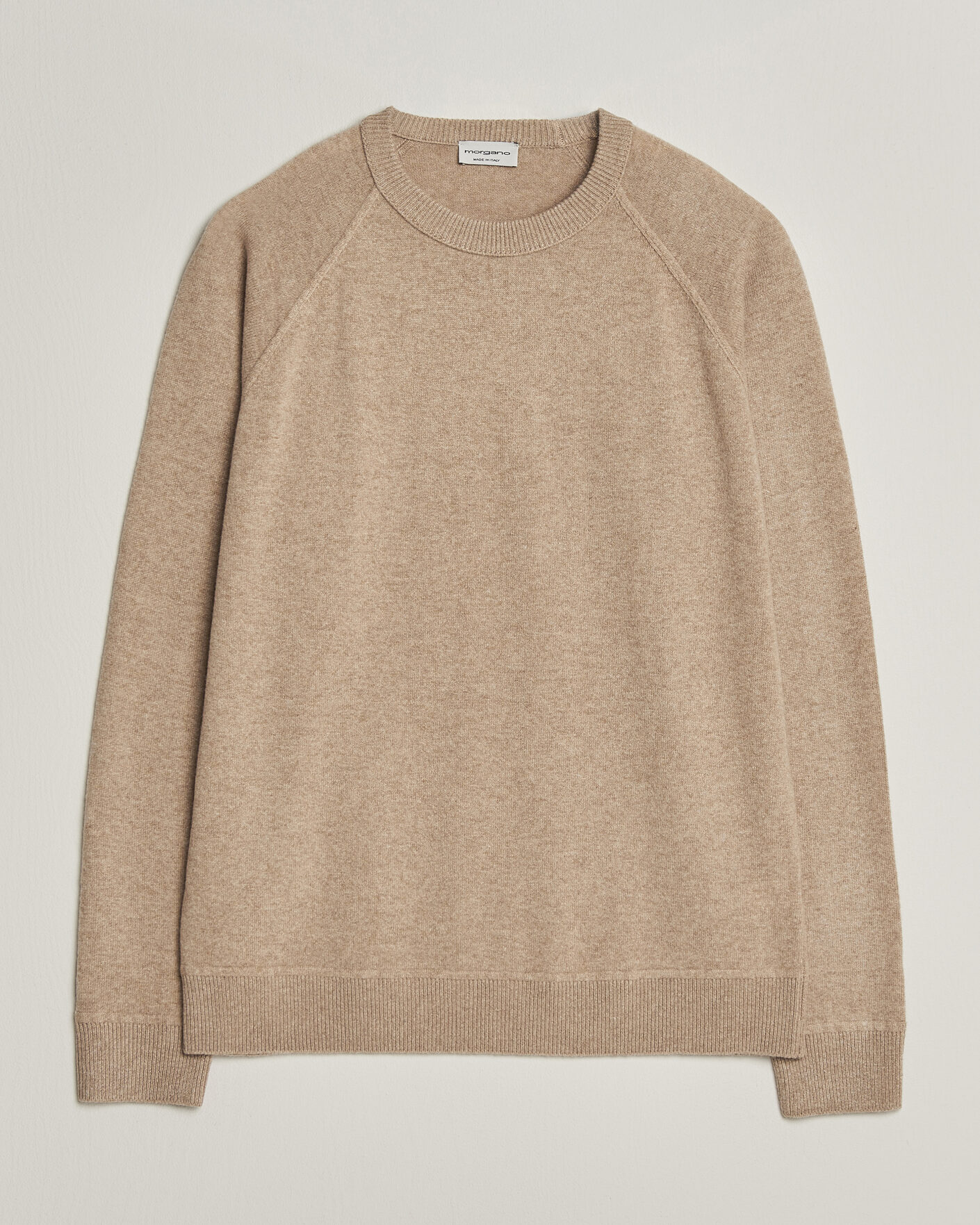 Homme | Pulls Et Tricots | Morgano | Wool/Cashmere Raglan Crew Beige