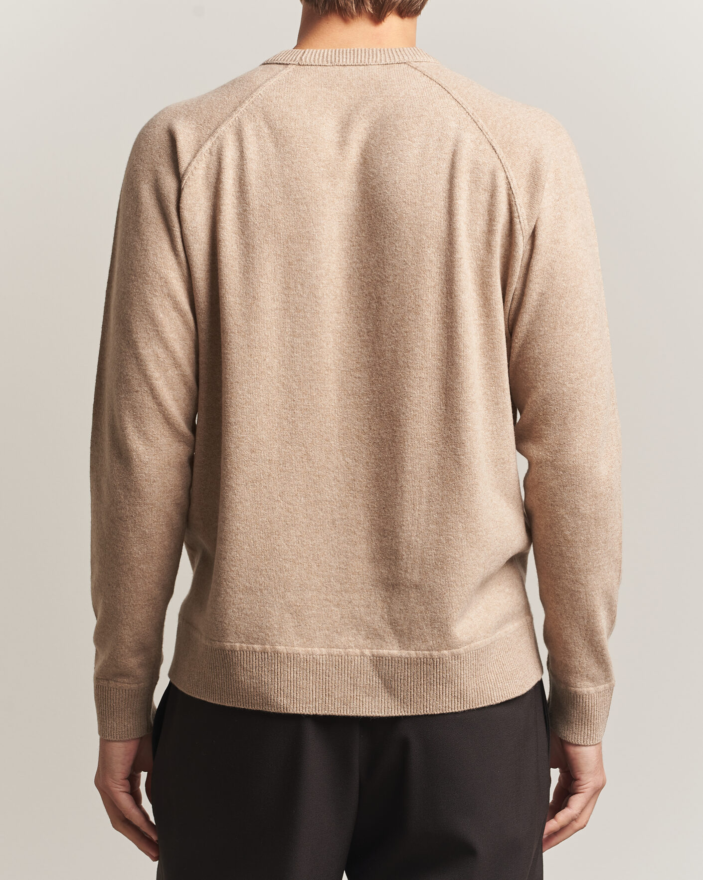 Homme | Pulls Et Tricots | Morgano | Wool/Cashmere Raglan Crew Beige