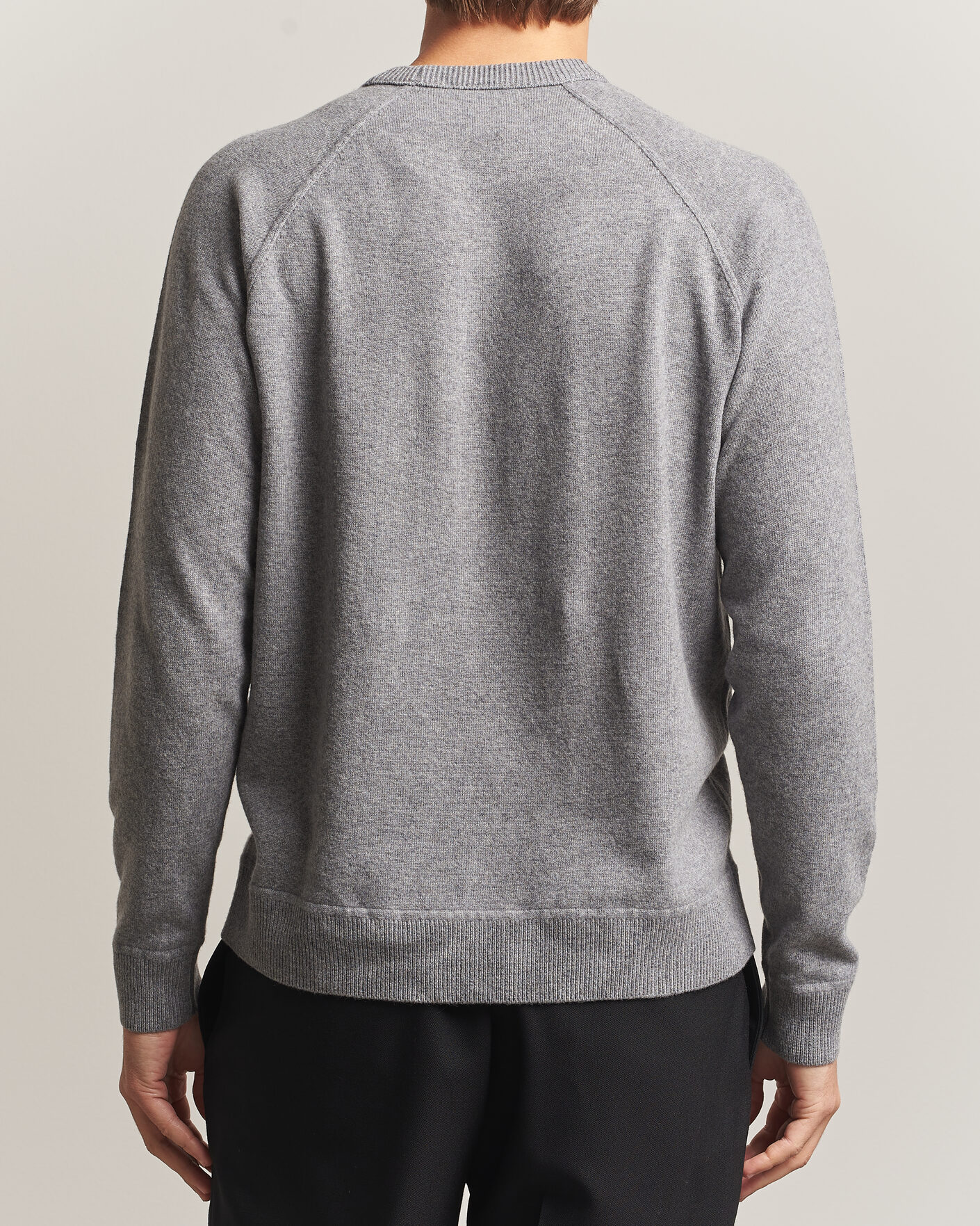 Homme | Pulls Et Tricots | Morgano | Wool/Cashmere Raglan Crew Grey