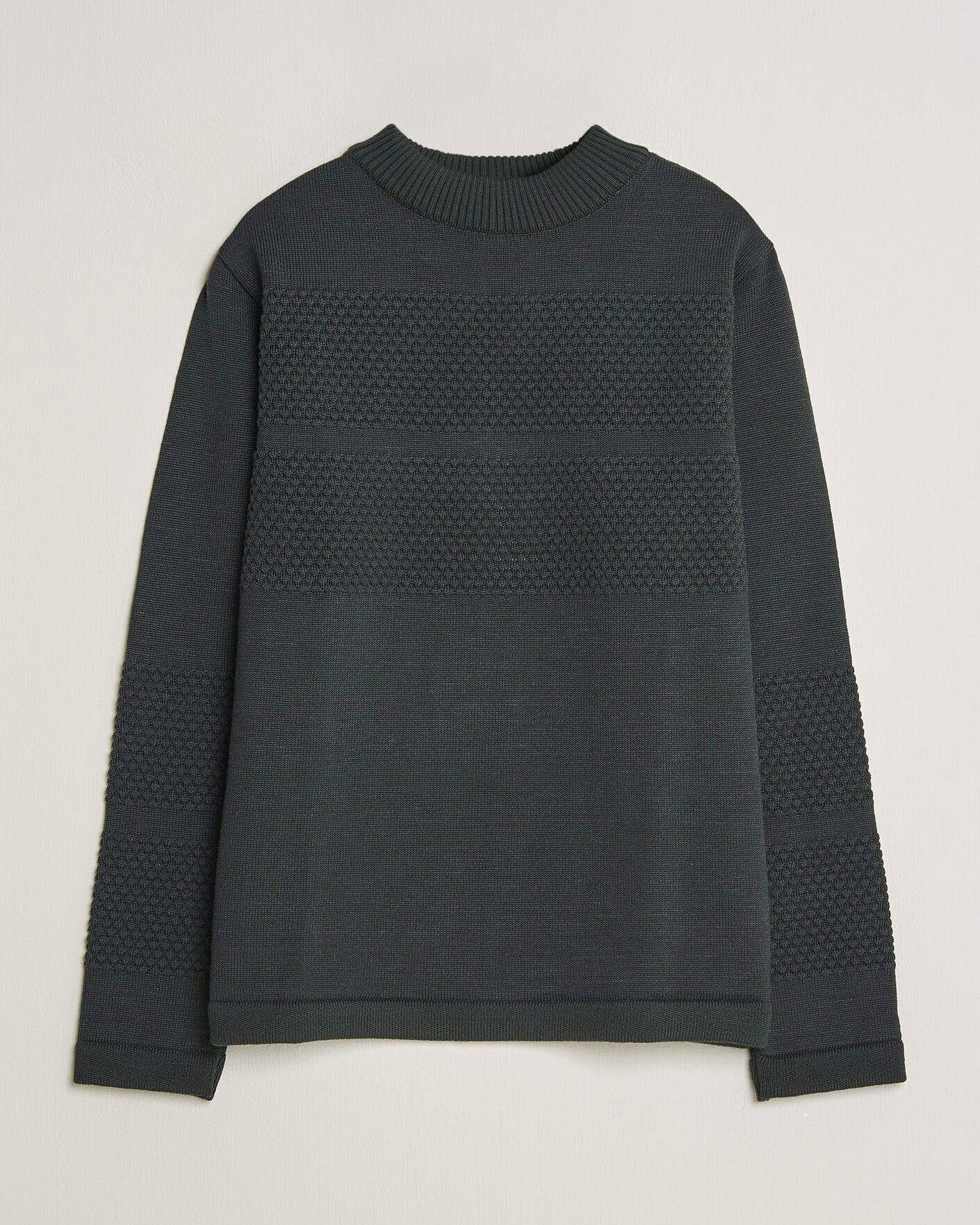 Homme | Pulls Et Tricots | S.N.S. Herning | Fisherman Mock Neck Terrain Green