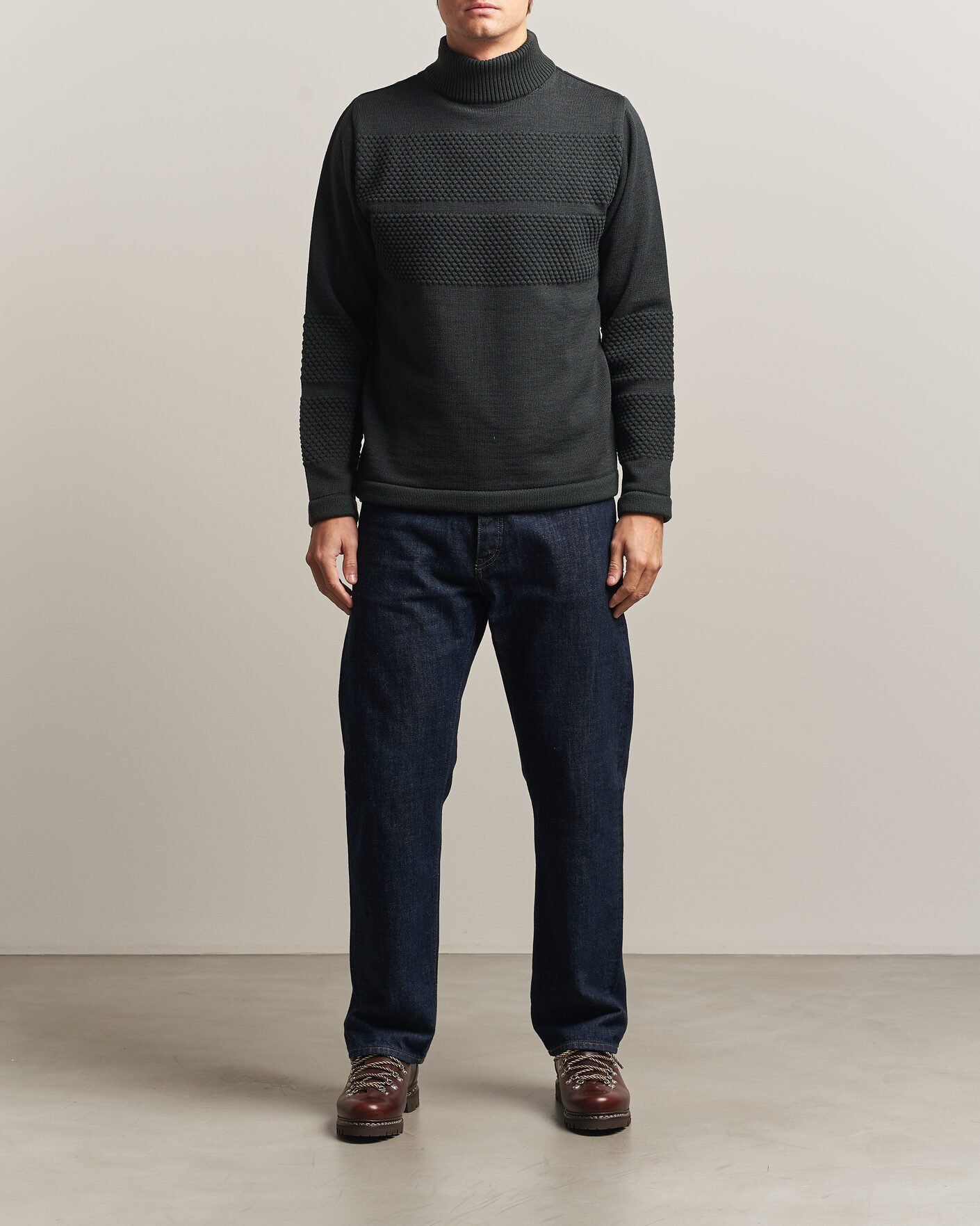Homme | Pulls Et Tricots | S.N.S. Herning | Fisherman High Neck Terrain Green