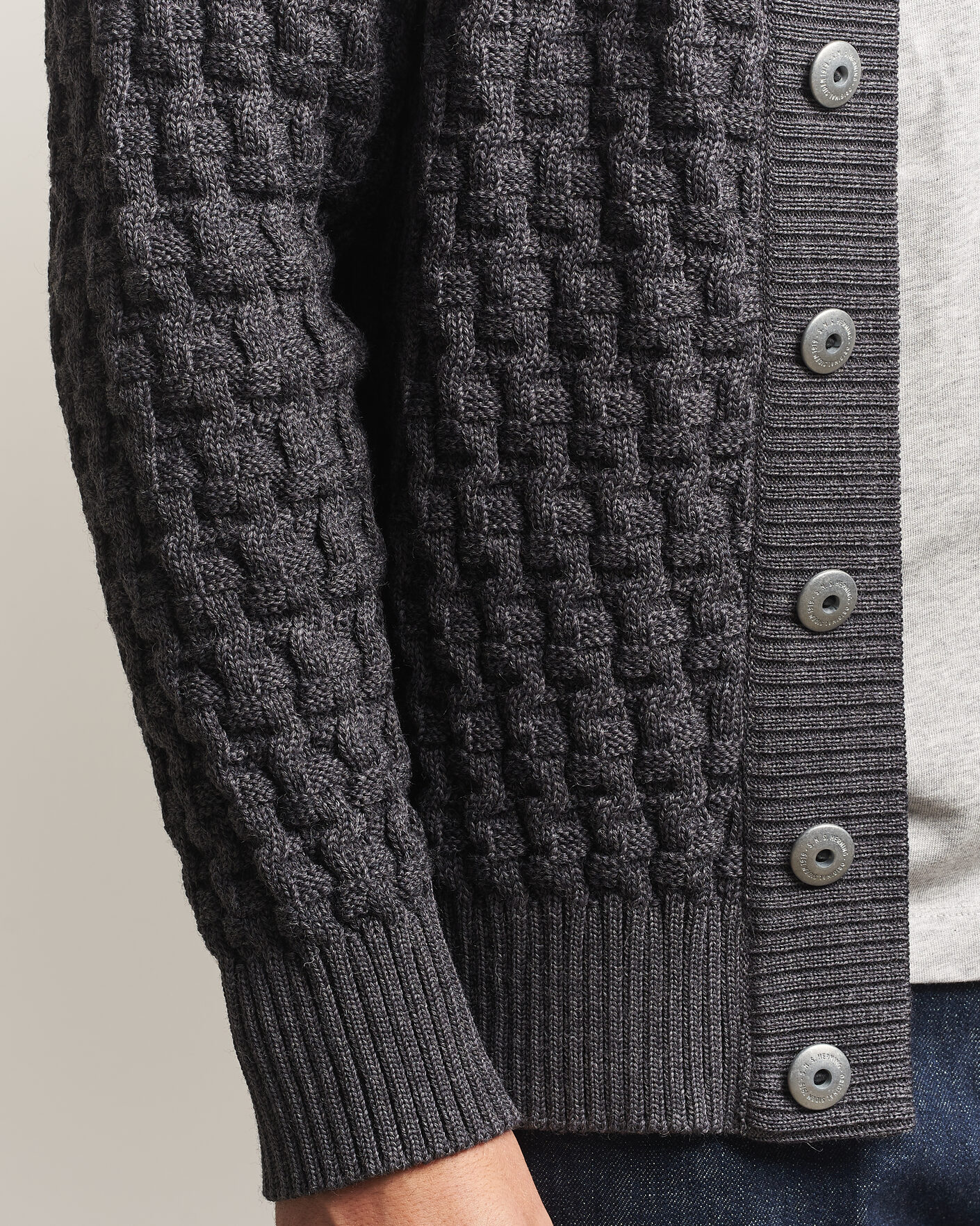 Homme | Pulls Et Tricots | S.N.S. Herning | Stark Cardigan Gneiss Grey