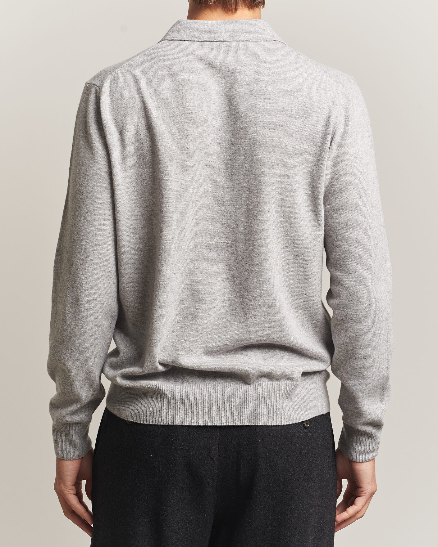Homme | Pulls Et Tricots | Morgano | Wool/Cashmere Polo Mid Grey