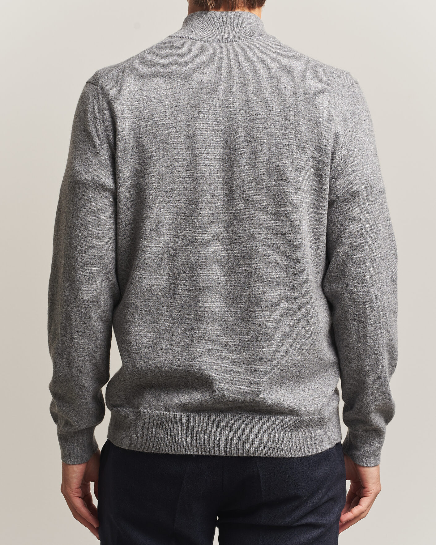 Homme | Pulls Et Tricots | Charles Tyrwhitt | Pure Cashmere Zip Neck Jumper Grey