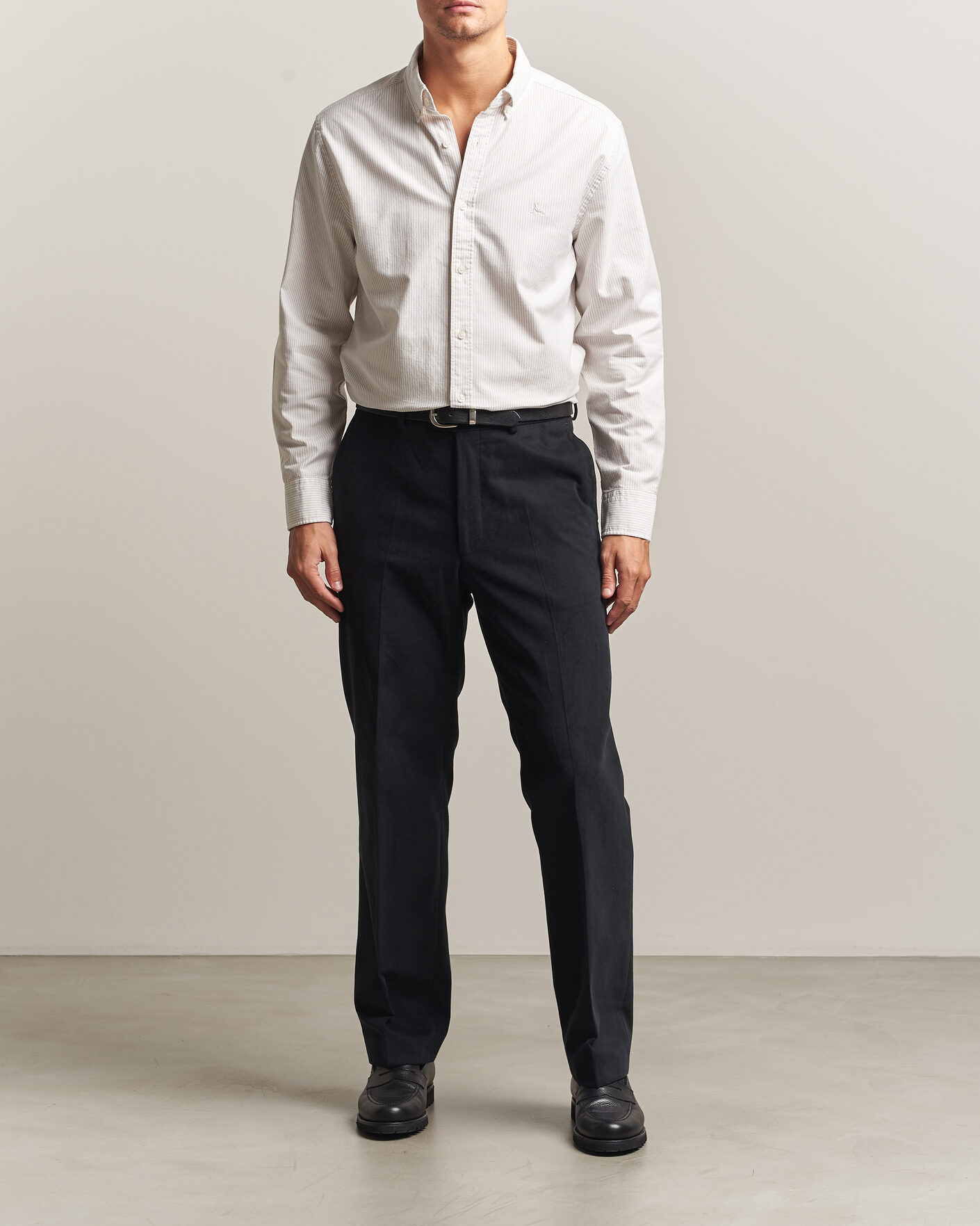Homme | Chemises | Charles Tyrwhitt | Button Down Stretch Oxford Shirt Stone