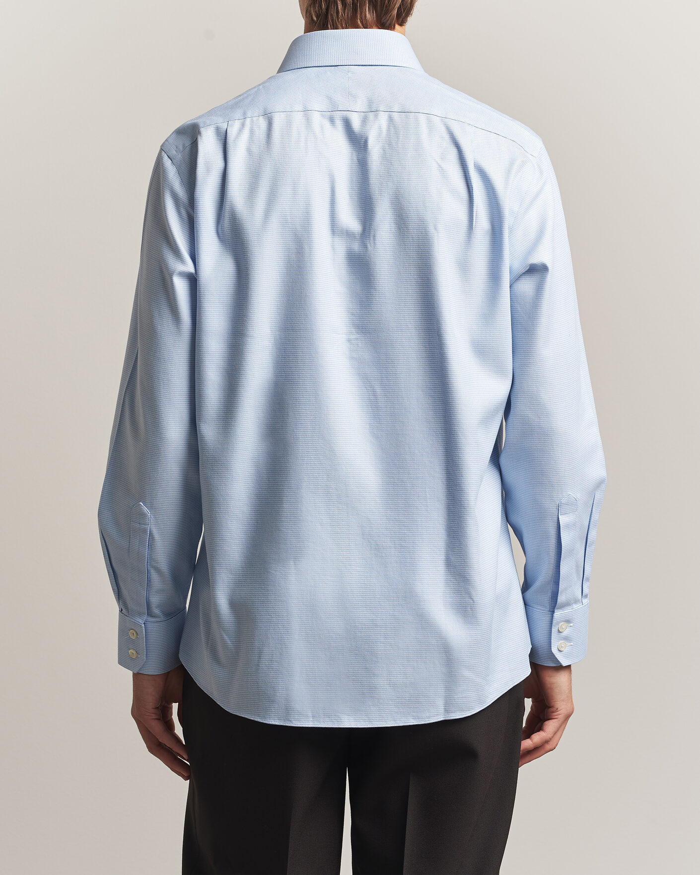 Homme | Chemises | Charles Tyrwhitt | Slim Fit Non Iron Trafalgar Weave Shirt Sky Blue