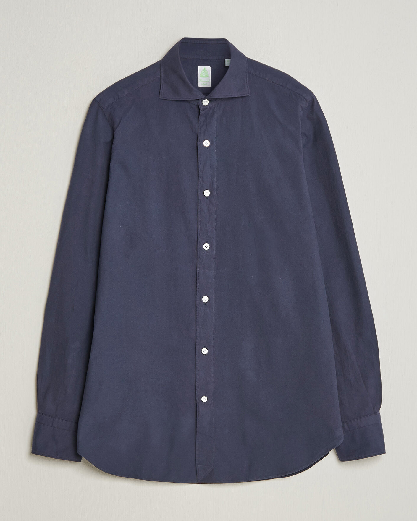 Homme | Chemises | Finamore Napoli | Gaeta Flannel Sport Shirt Navy
