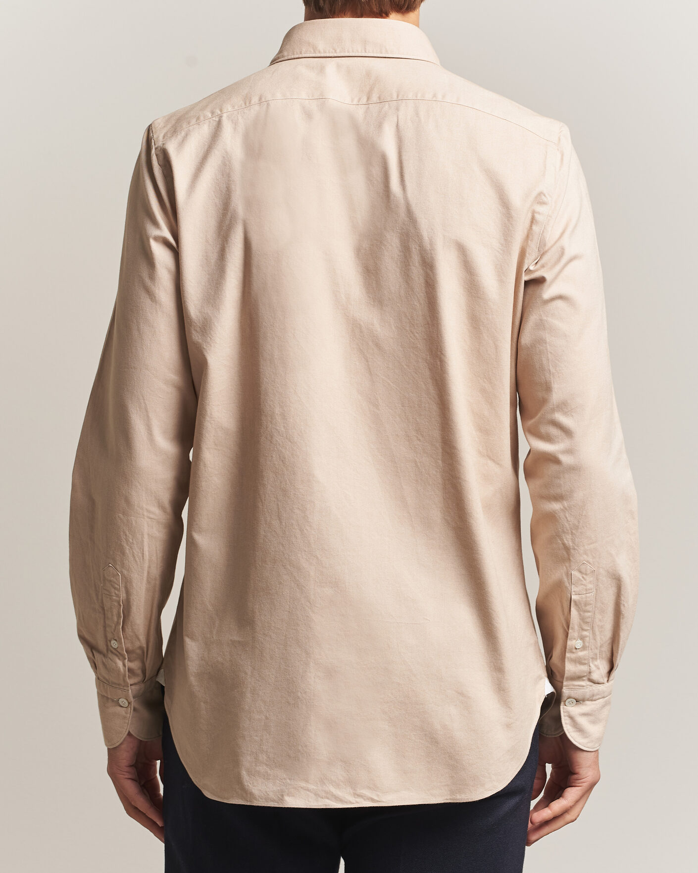 Homme | Chemises | Finamore Napoli | Gaeta Flannel Sport Shirt Beige