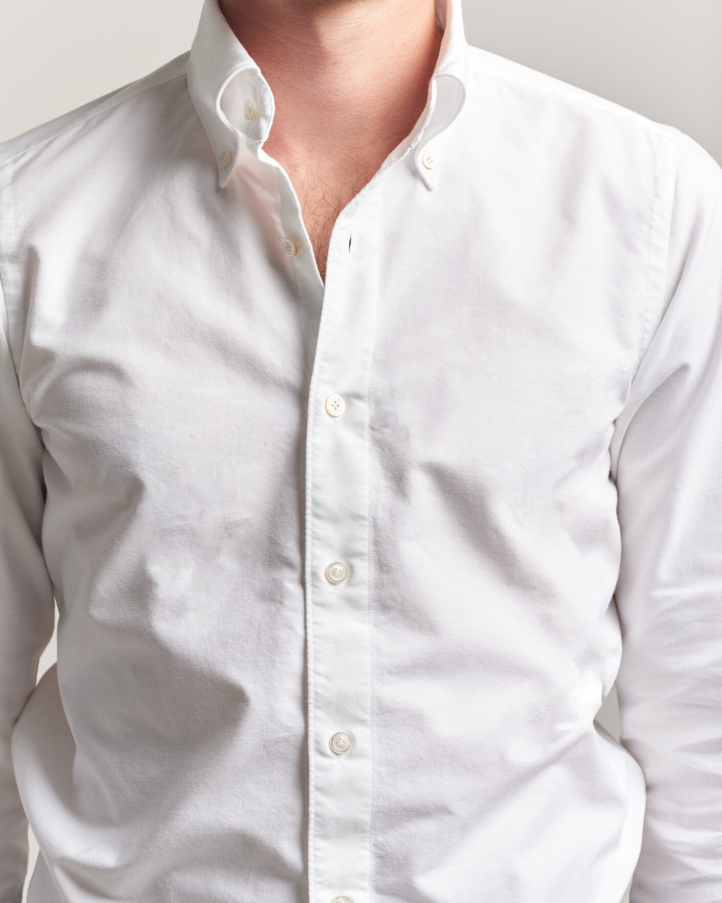 Homme | Chemises | Finamore Napoli | Gaeta Oxford Button Down Shirt White