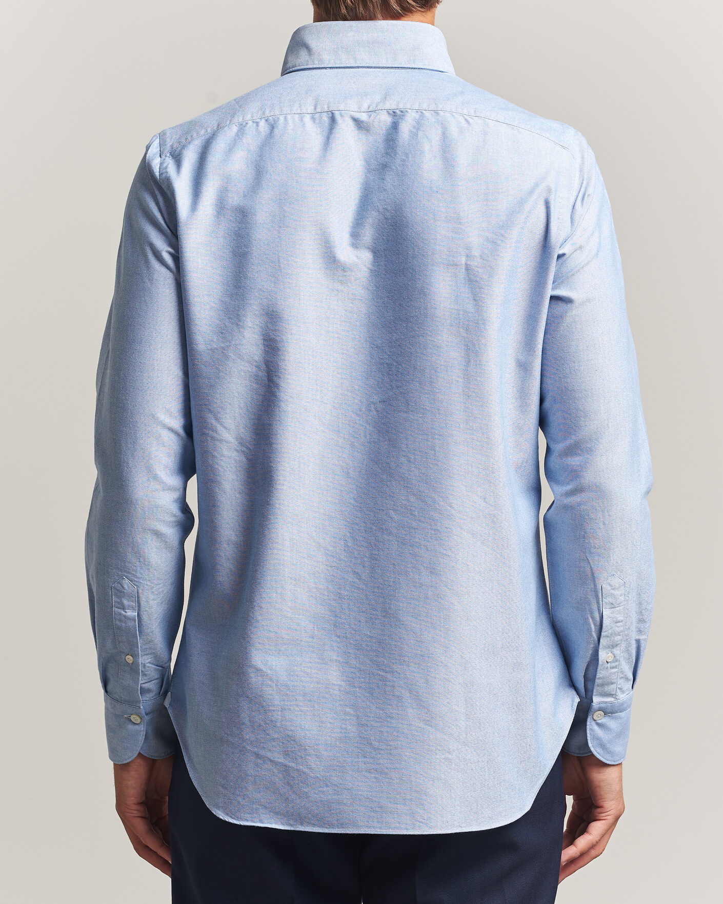 Homme | Chemises | Finamore Napoli | Gaeta Oxford Button Down Shirt Light Blue