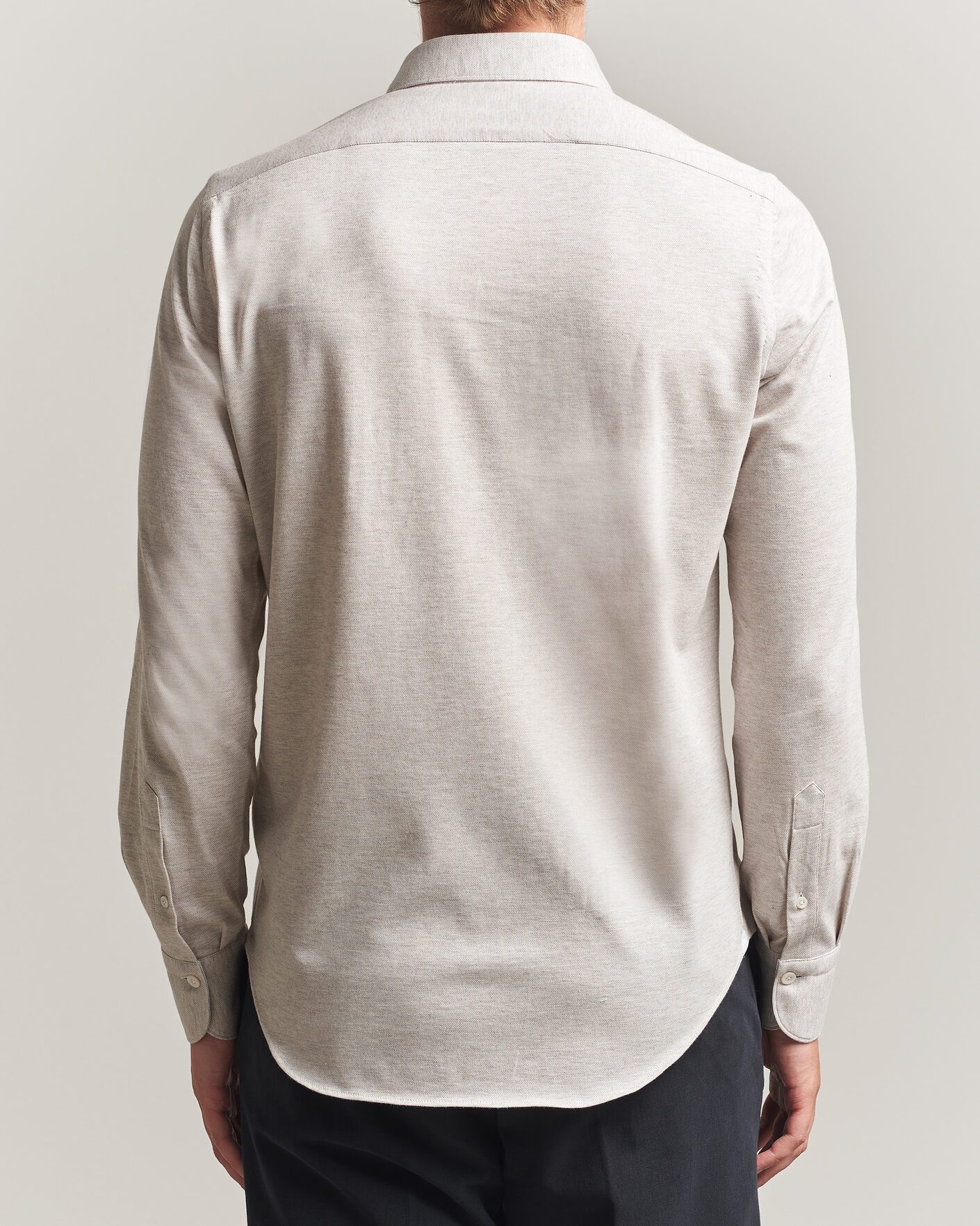 Homme | Chemises | Finamore Napoli | Cotton/Cashmere Jersey Shirt Beige