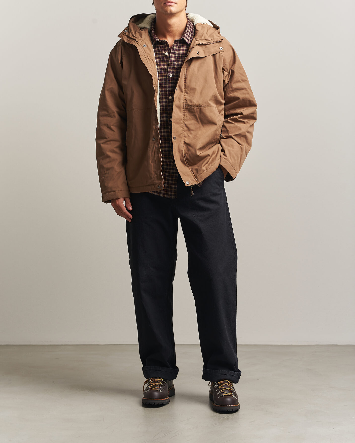 Homme | Manteaux Et Vestes | Fjällräven | Vardag G-1000 Pile Jacket Wood Brown