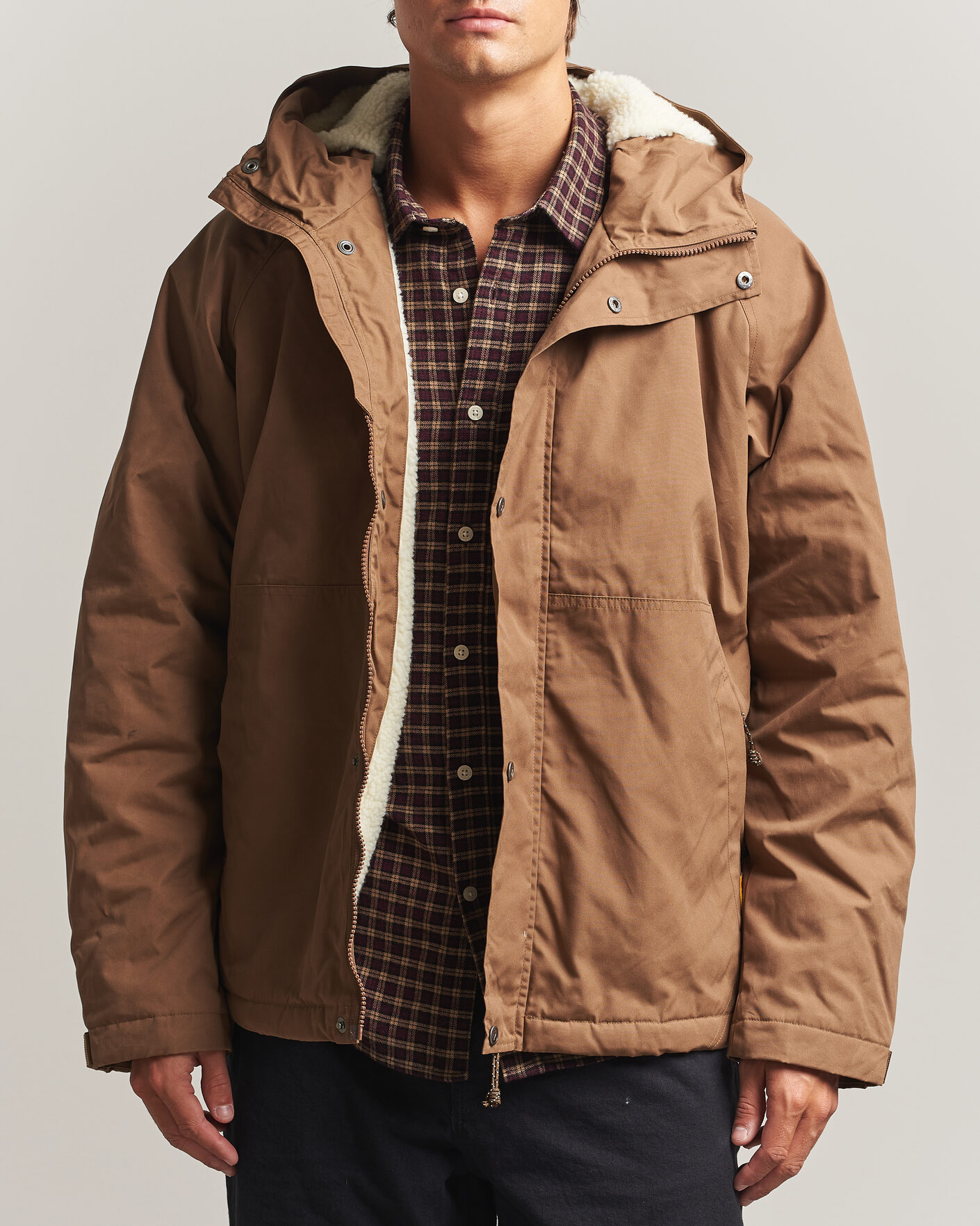 Homme | Manteaux Et Vestes | Fjällräven | Vardag G-1000 Pile Jacket Wood Brown