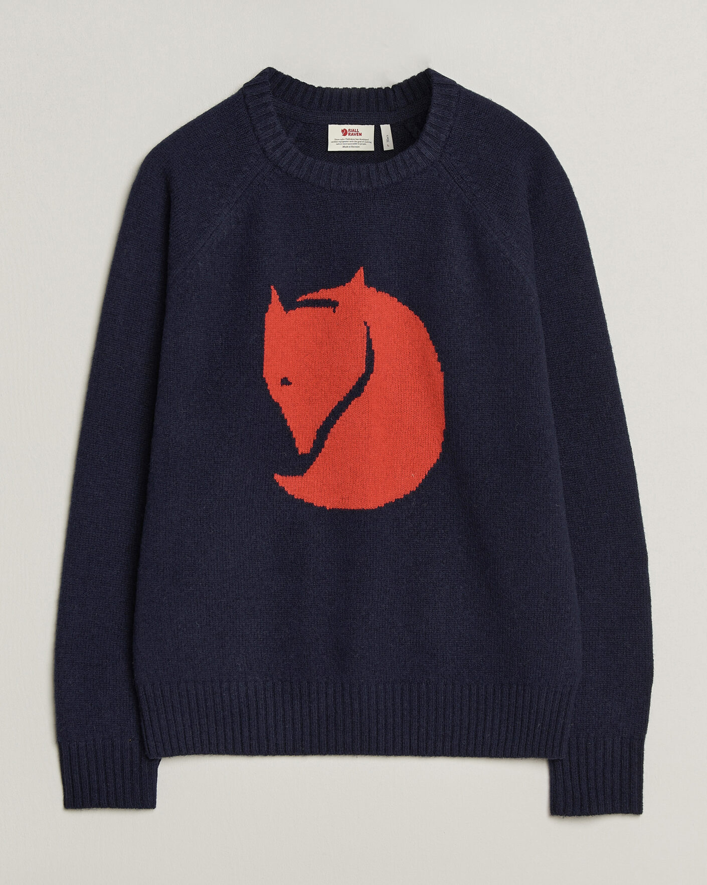 Homme | Pulls Et Tricots | Fjällräven | Logo Knit Wool Sweater Dark Navy