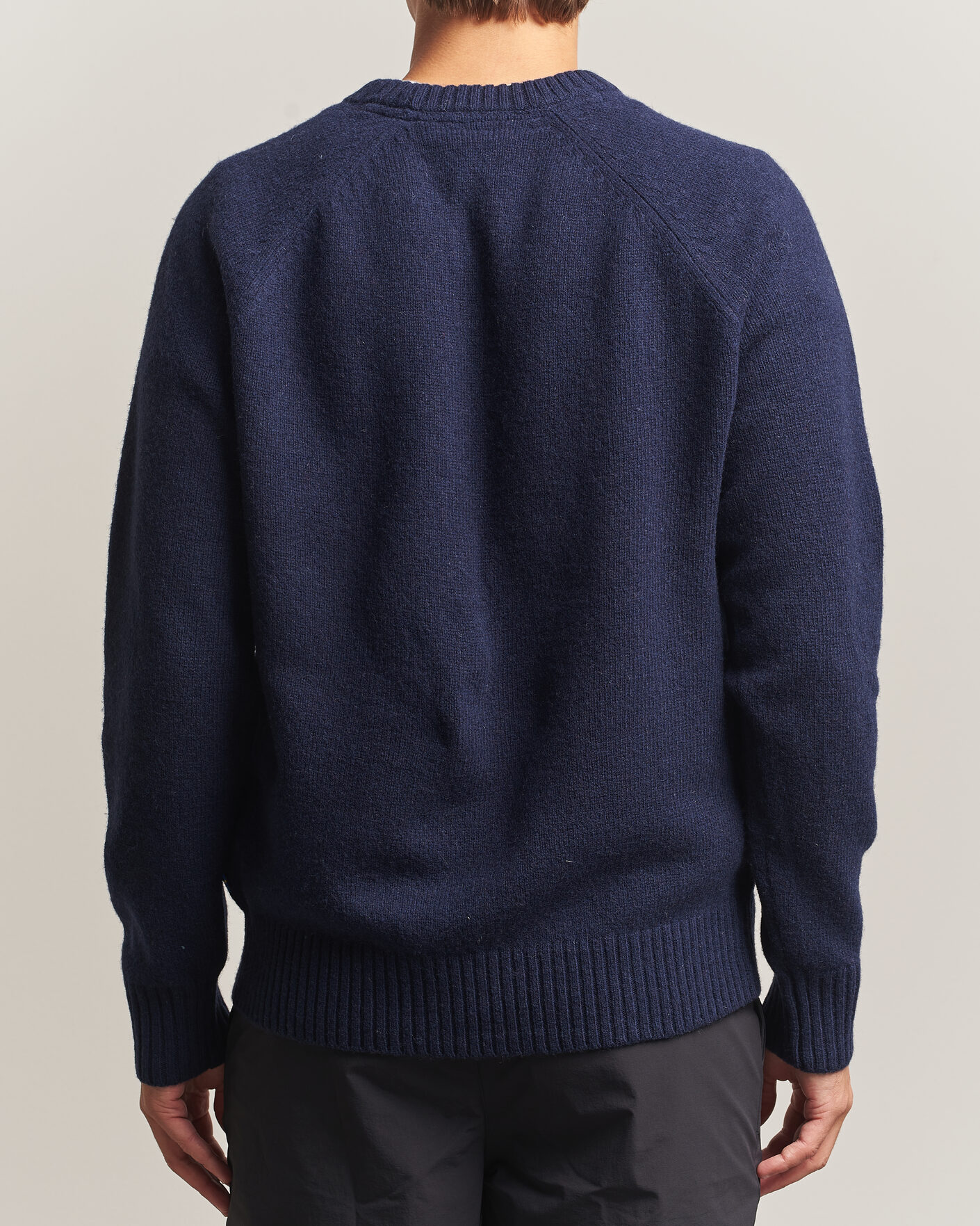 Homme | Pulls Et Tricots | Fjällräven | Logo Knit Wool Sweater Dark Navy