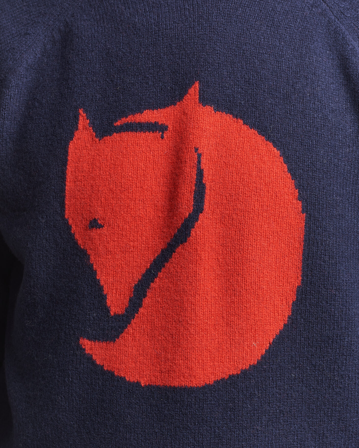 Homme | Pulls Et Tricots | Fjällräven | Logo Knit Wool Sweater Dark Navy