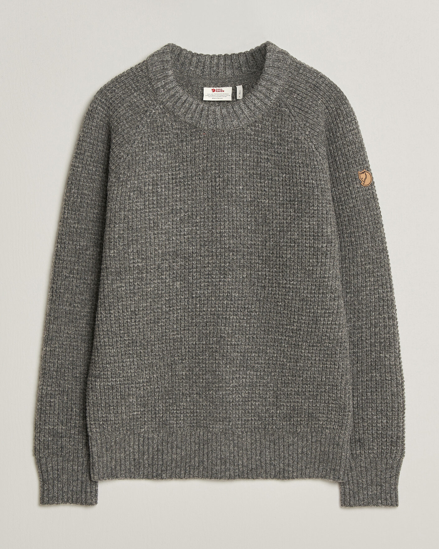 Homme | Pulls Et Tricots | Fjällräven | Övik Wool Waffle Knit Grey Melange