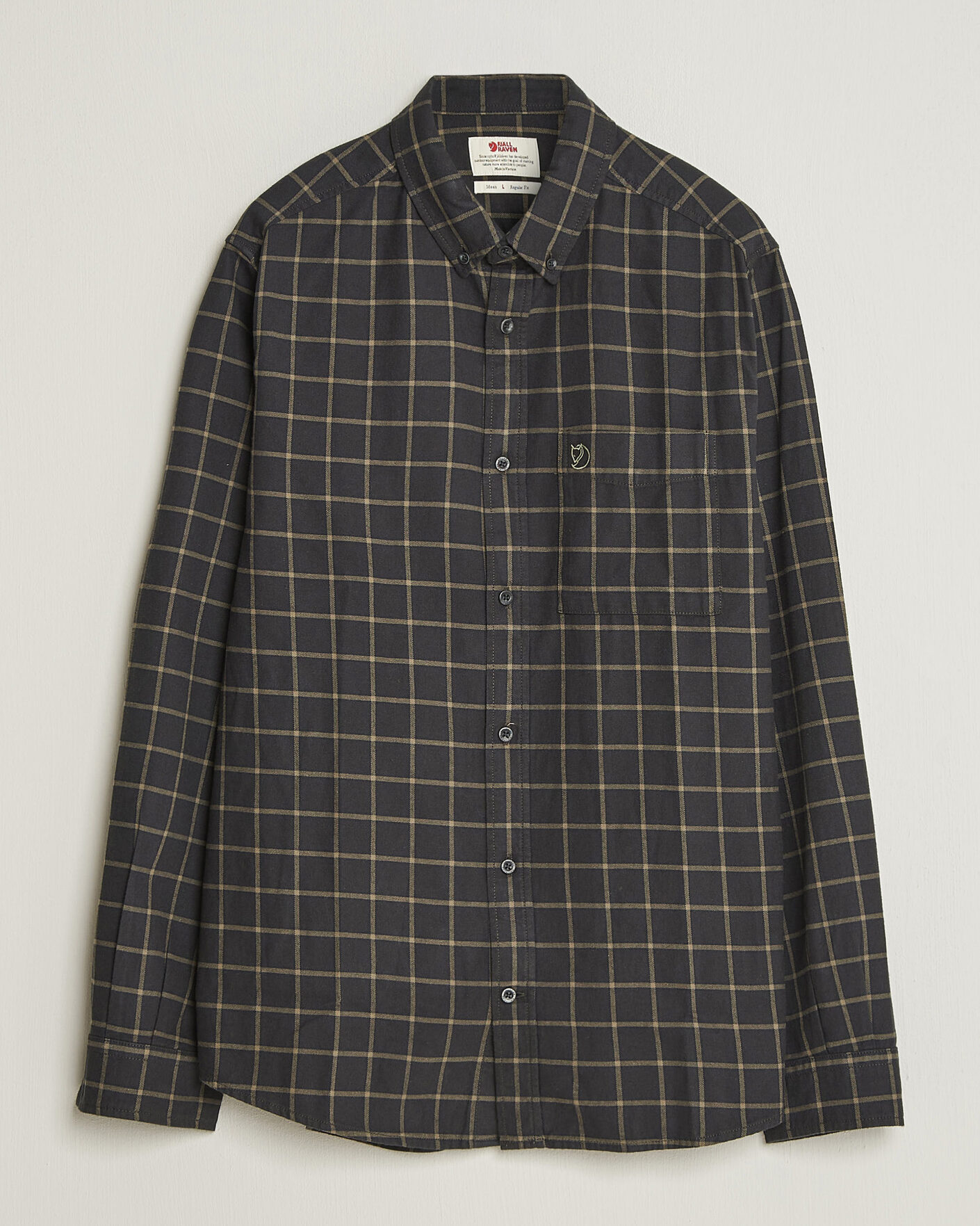 Homme | Chemises | Fjällräven | Övik Flannel Shirt Dark Grey
