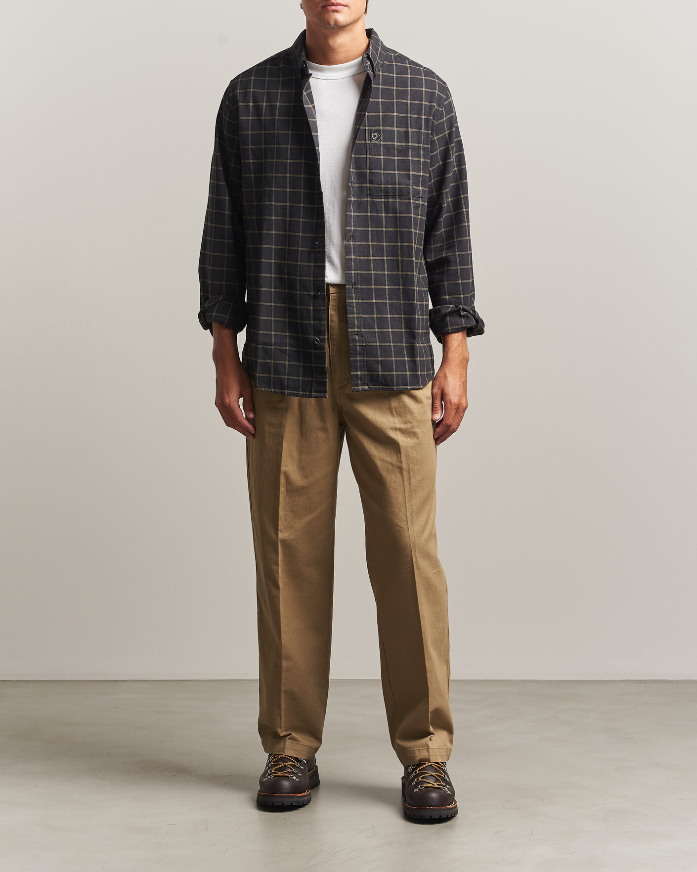 Homme | Chemises | Fjällräven | Övik Flannel Shirt Dark Grey