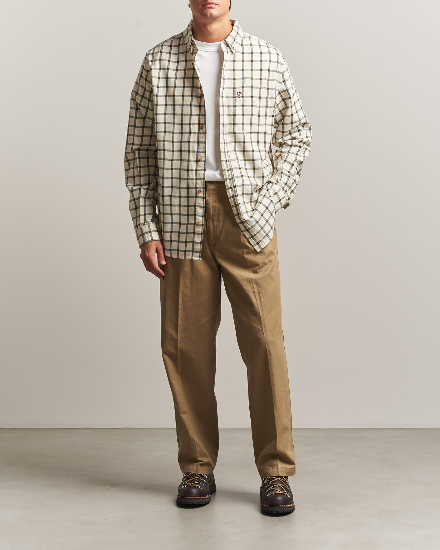 Homme | Chemises | Fjällräven | Övik Flannel Shirt Chalk White